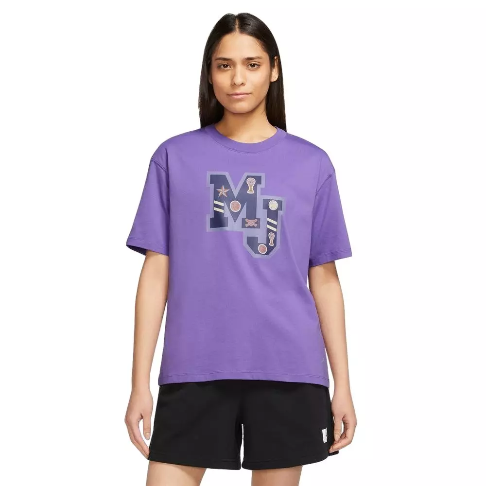 Jordan Women's Girlfriend Graphic Tee - Action Grape - PURPLE