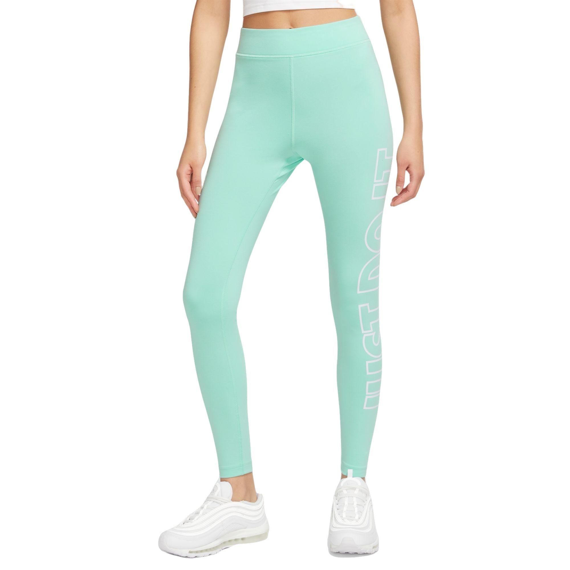 Nike Women s High Rise Just Do It Leggings Emerald Rise