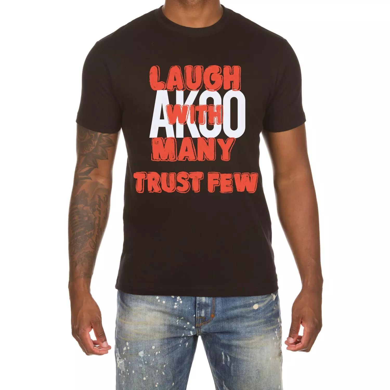 AKOO Men's Trust Few Tee - Black - BLACK