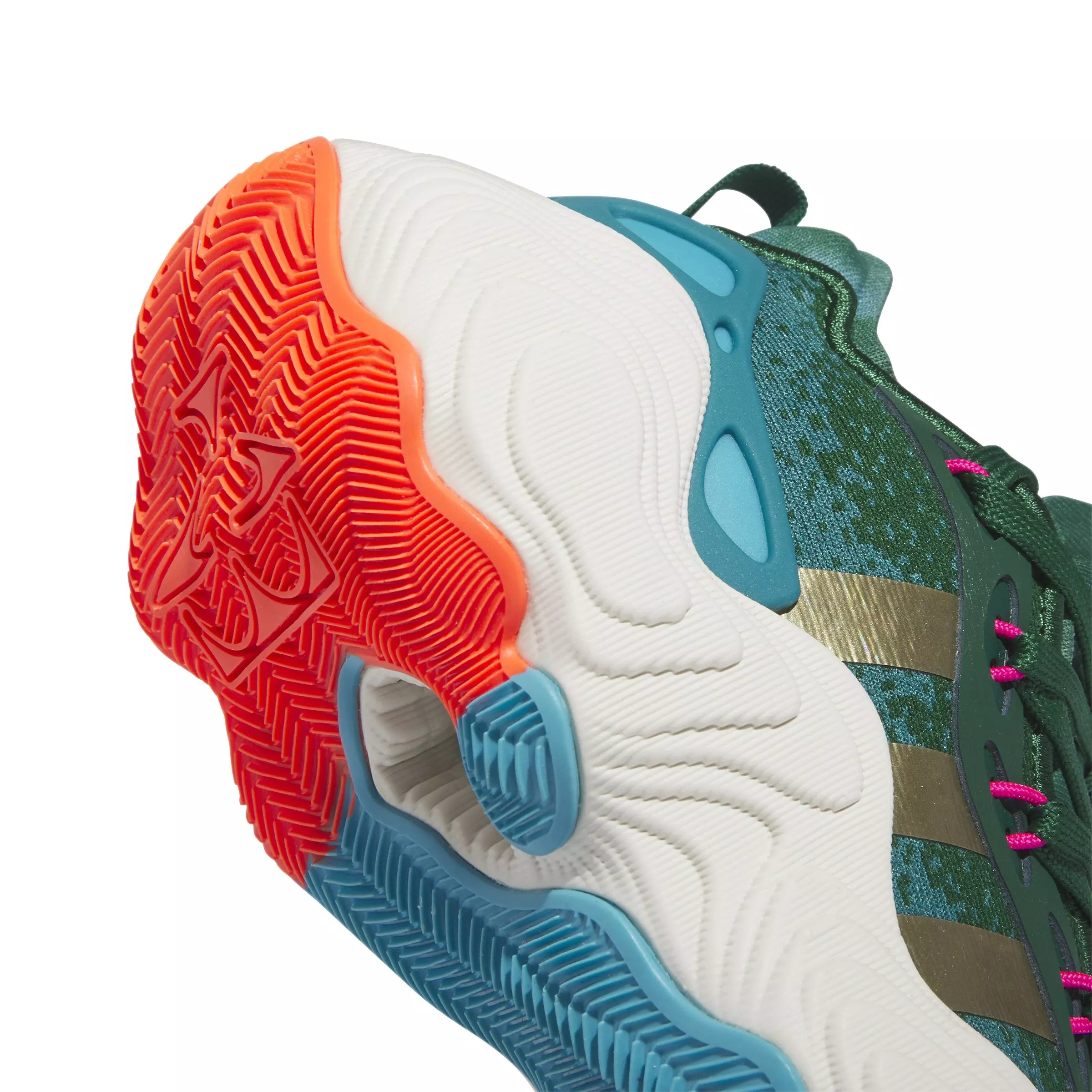 adidas Trae Young 3 "Dark Green/Gold Metallic/Black" Grade School Kids' Basketball Shoe - DARK GREEN/GOLD METALLIC/BLACK