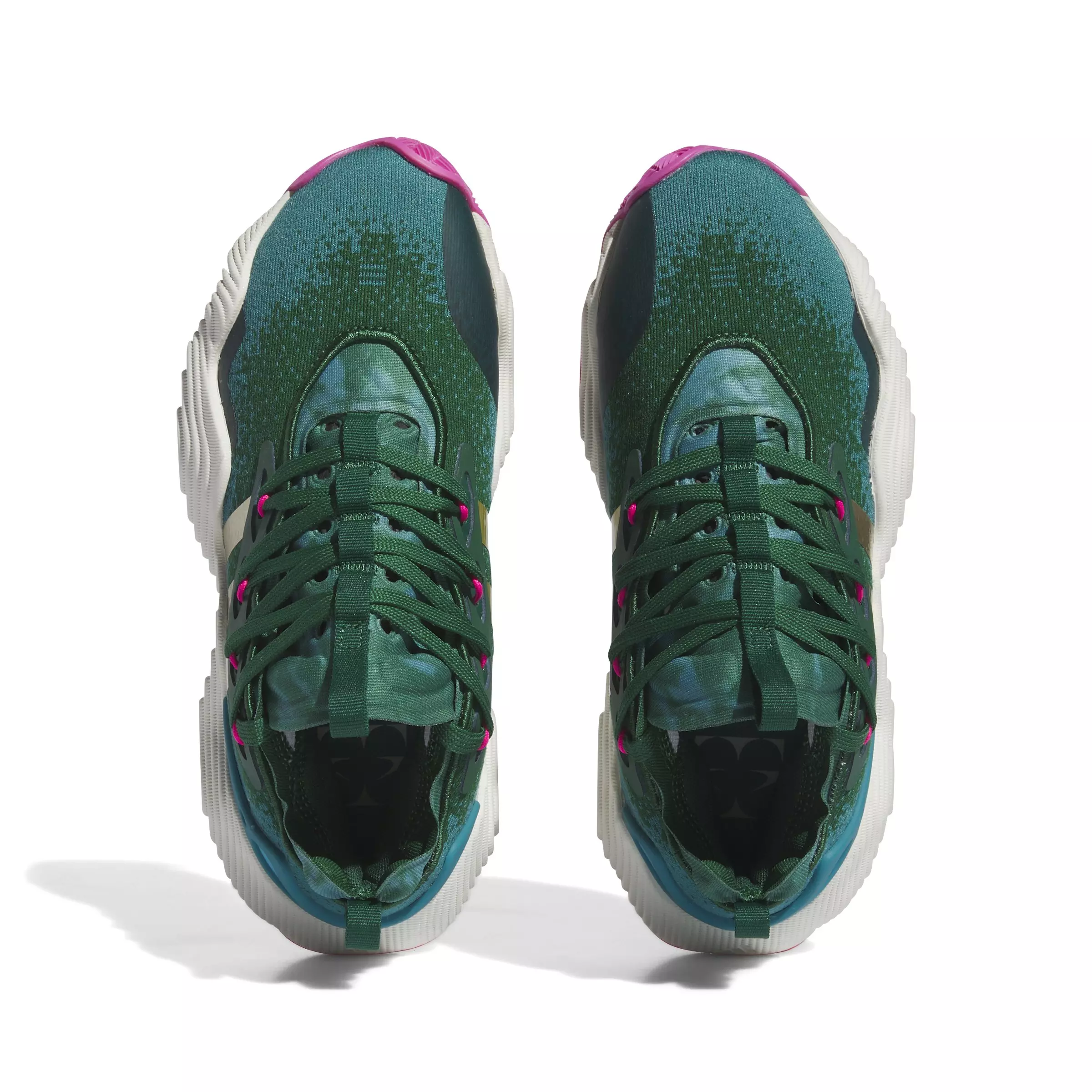 adidas Trae Young 3 "Dark Green/Gold Metallic/Black" Grade School Kids' Basketball Shoe - DARK GREEN/GOLD METALLIC/BLACK