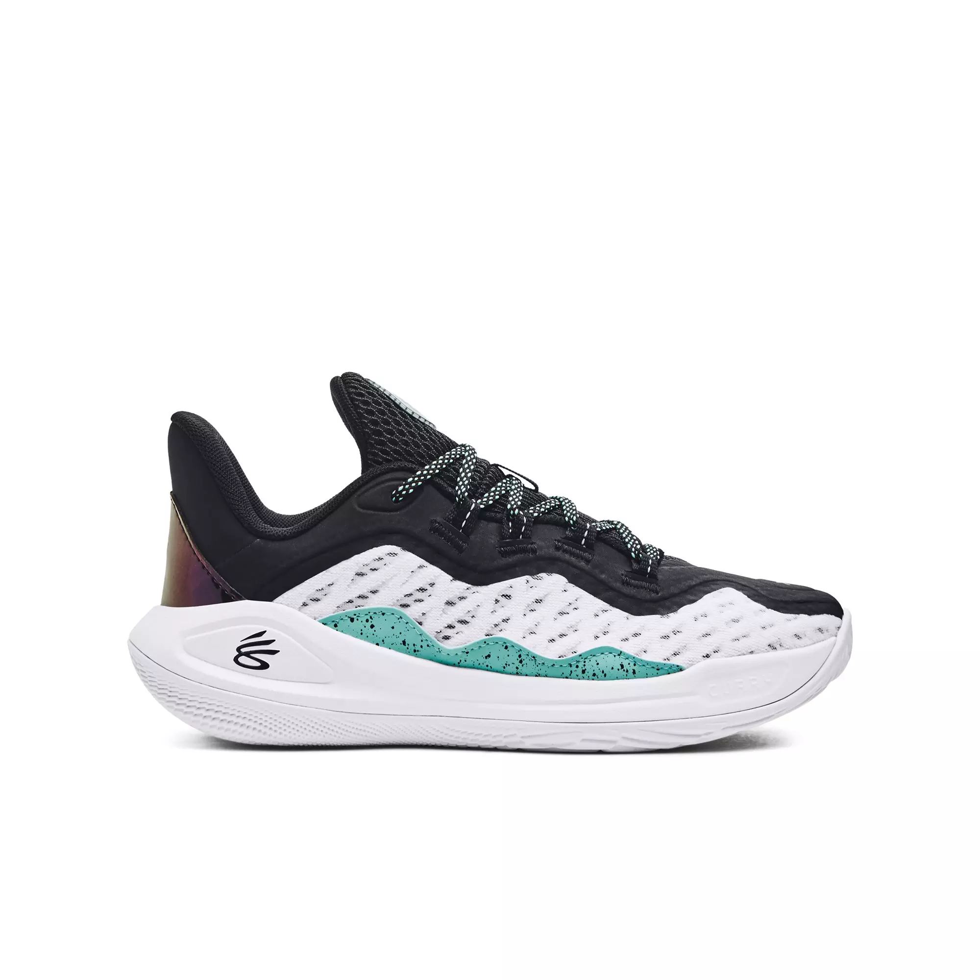 Under Armour Curry 11 "Future Curry" Grade School Kids' Basketball Shoe - WHITE/BLACK/BLUE