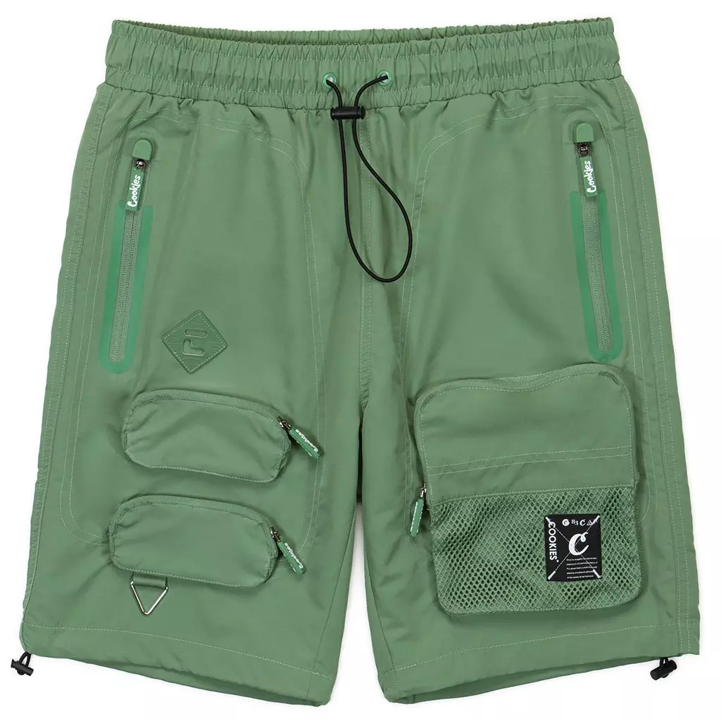 Cookies Men's Key Largo Cargo Shorts-Olive - OLIVE
