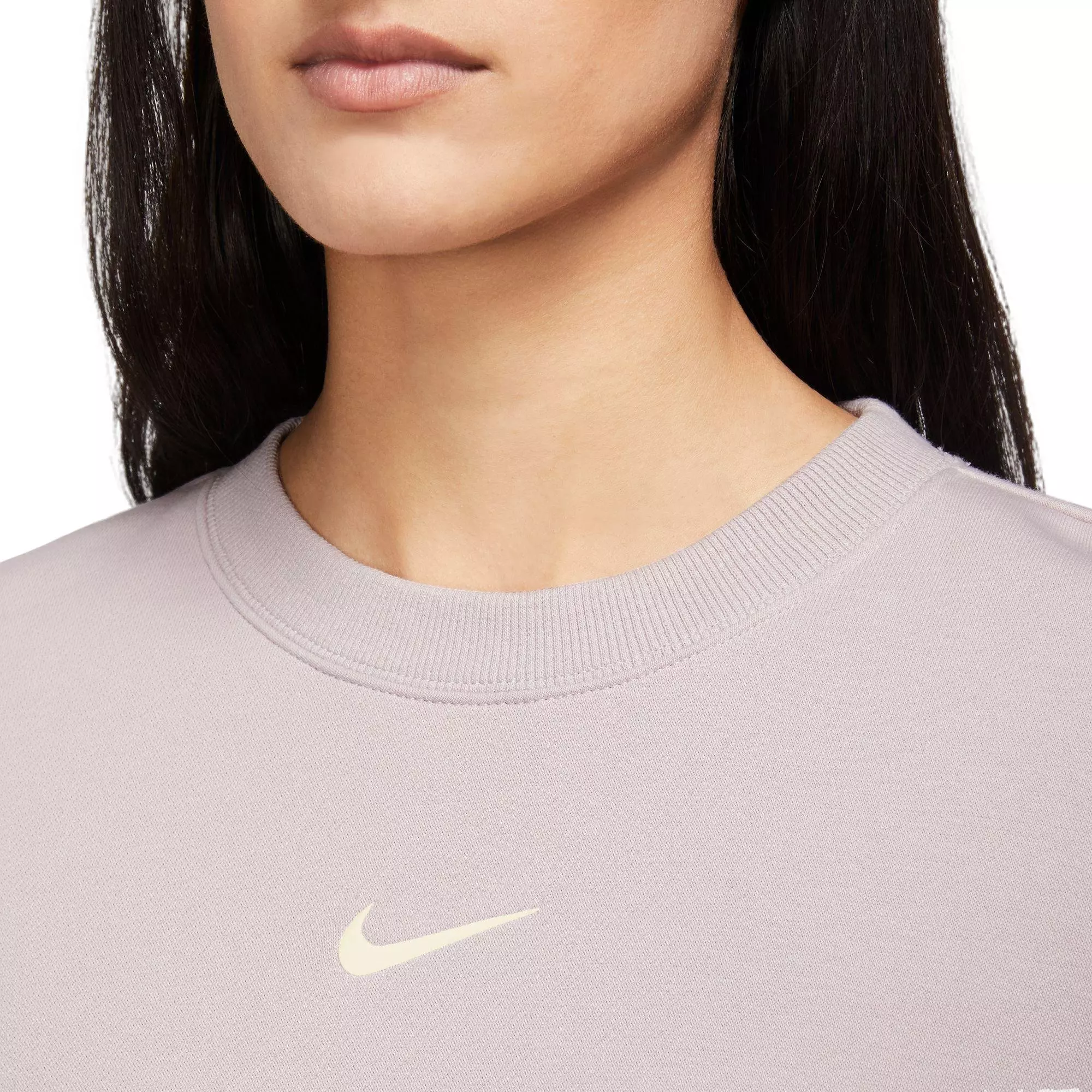 Nike Women's Phoenix Fleece Oversized Crew Sweatshirt - Platinum Violet - VIOLET