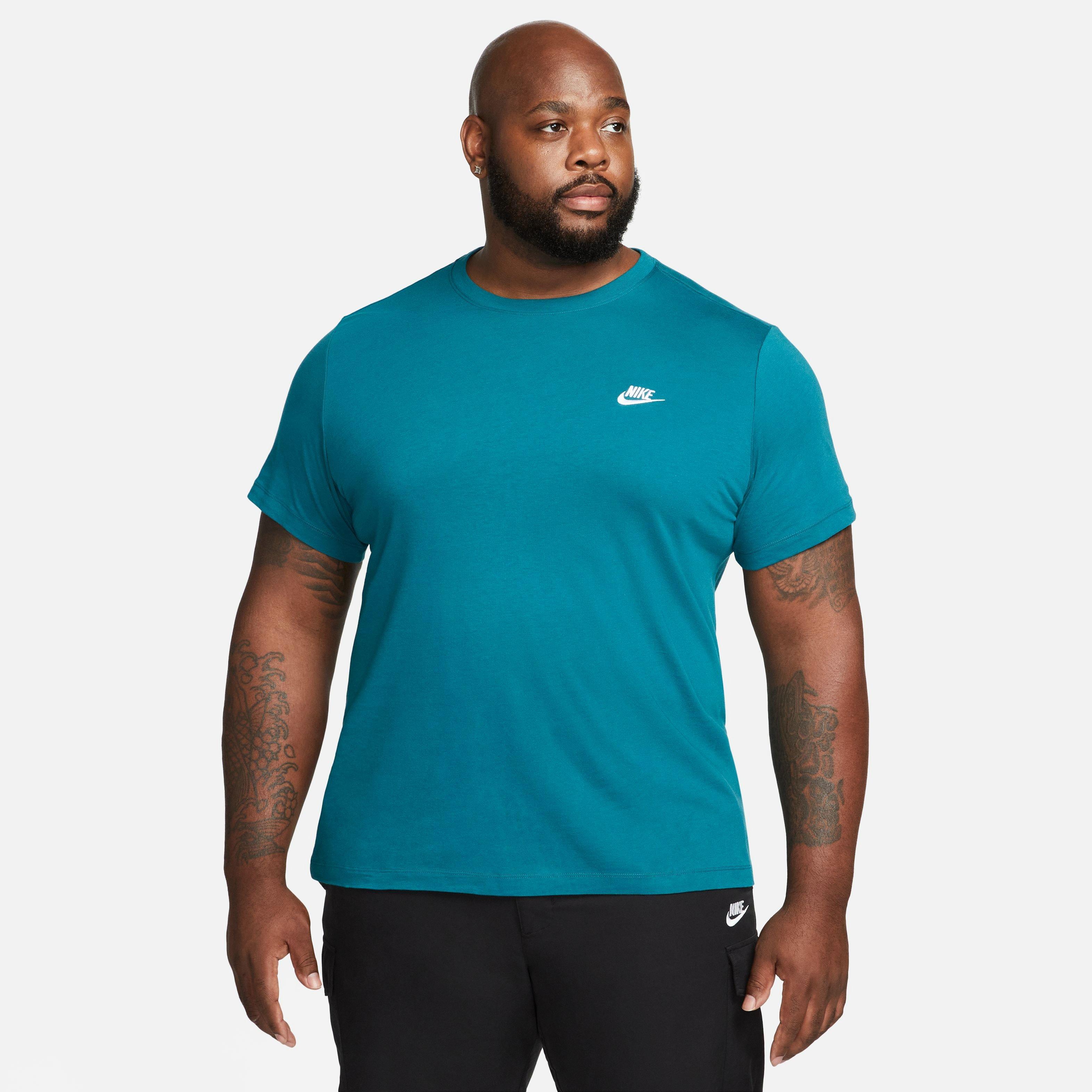 Nike Men's Sportswear Club Tee-Teal - TEAL Thumbnail View 4