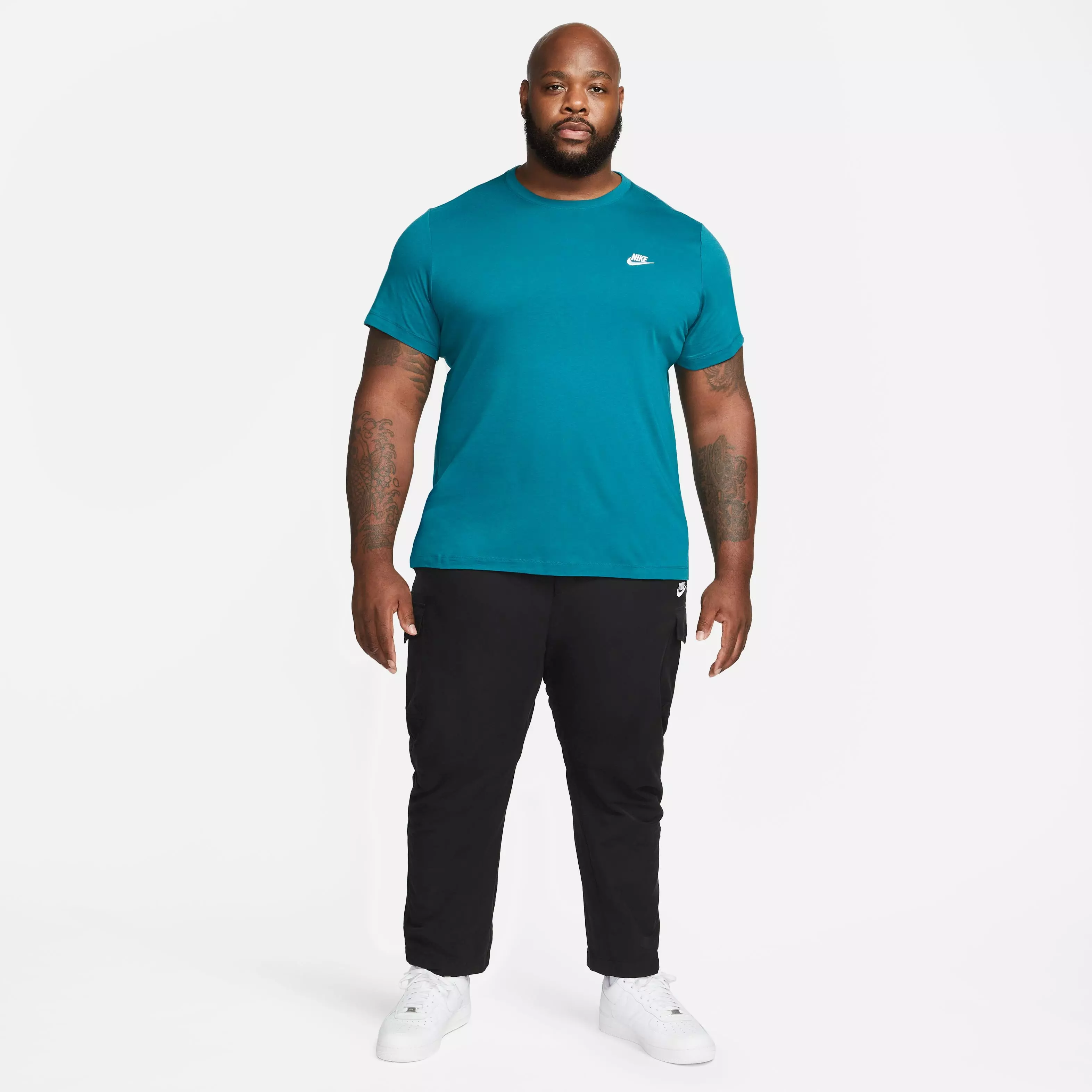 Nike Men's Sportswear Club Tee-Teal - TEAL