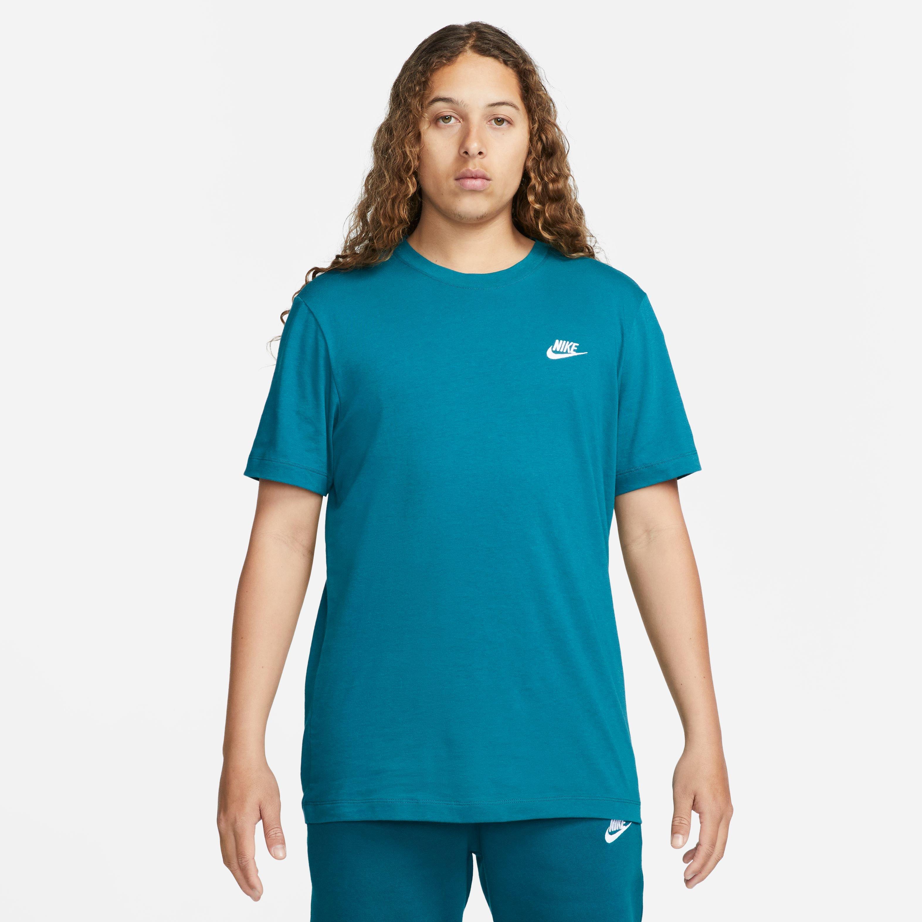 Nike Men's Sportswear Club Tee-Teal - TEAL Thumbnail View 9