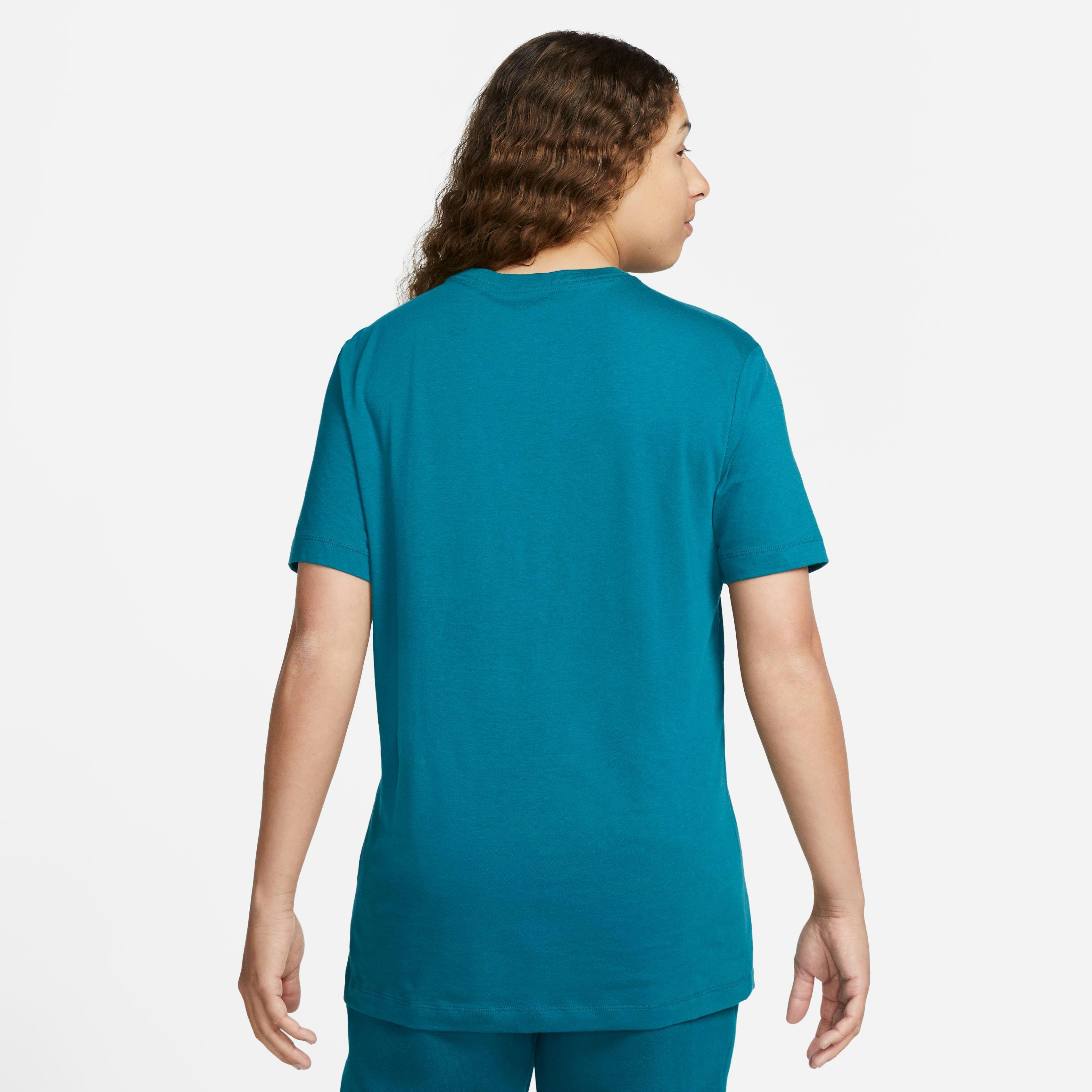 Nike Men's Sportswear Club Tee - Teal - TEAL Thumbnail View 2