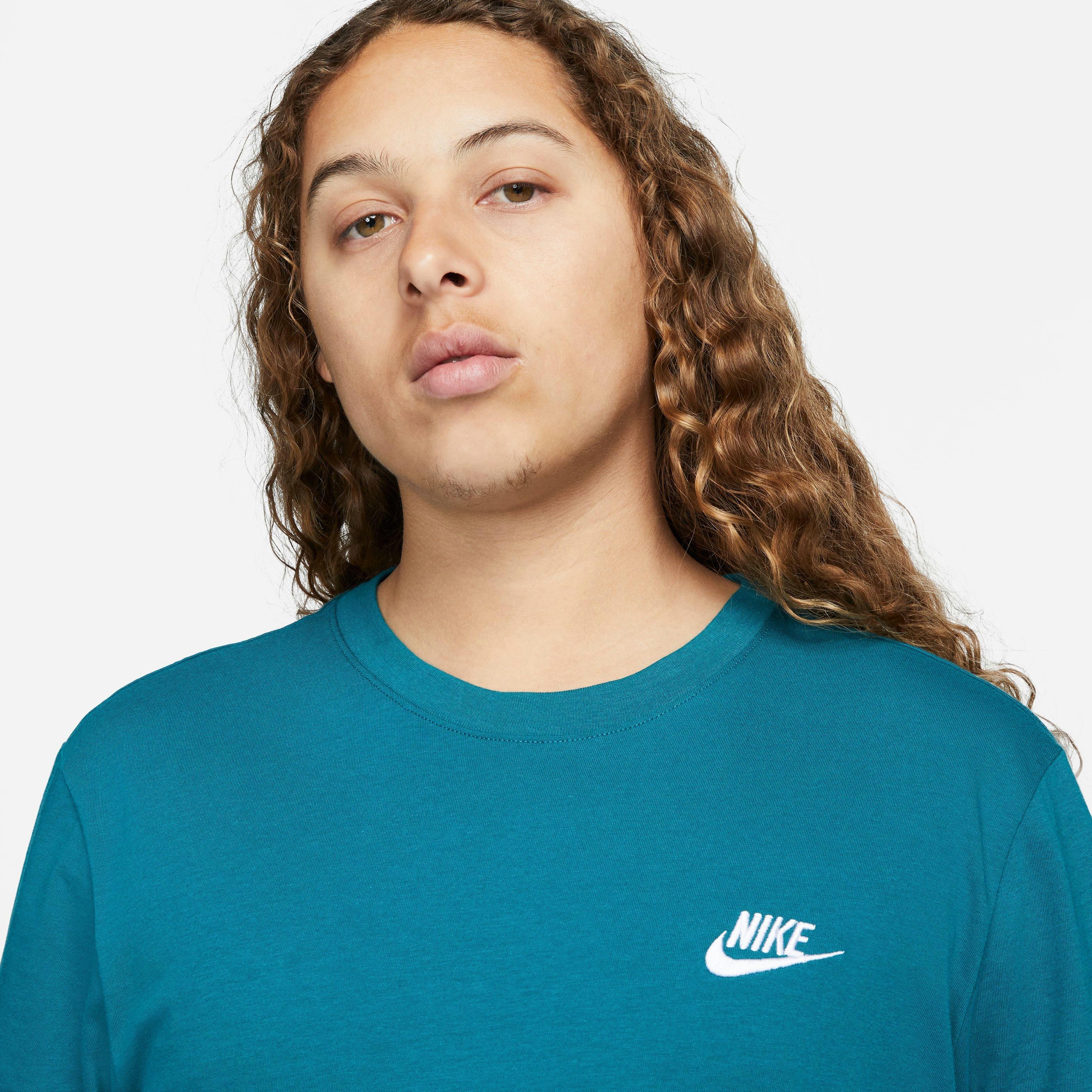 Nike Men's Sportswear Club Tee-Teal - TEAL Thumbnail View 6