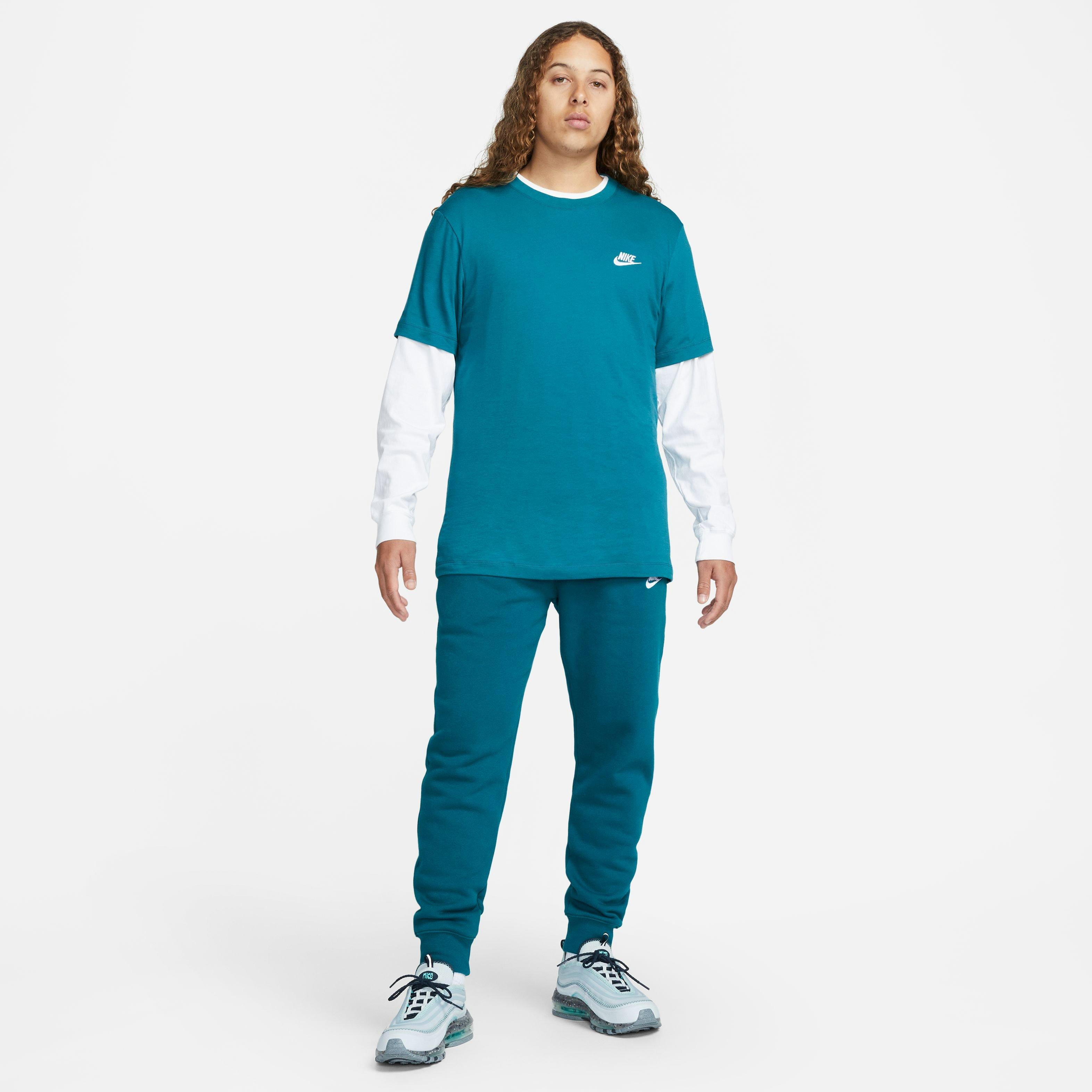 Nike Men's Sportswear Club Tee - Teal - TEAL Thumbnail View 7