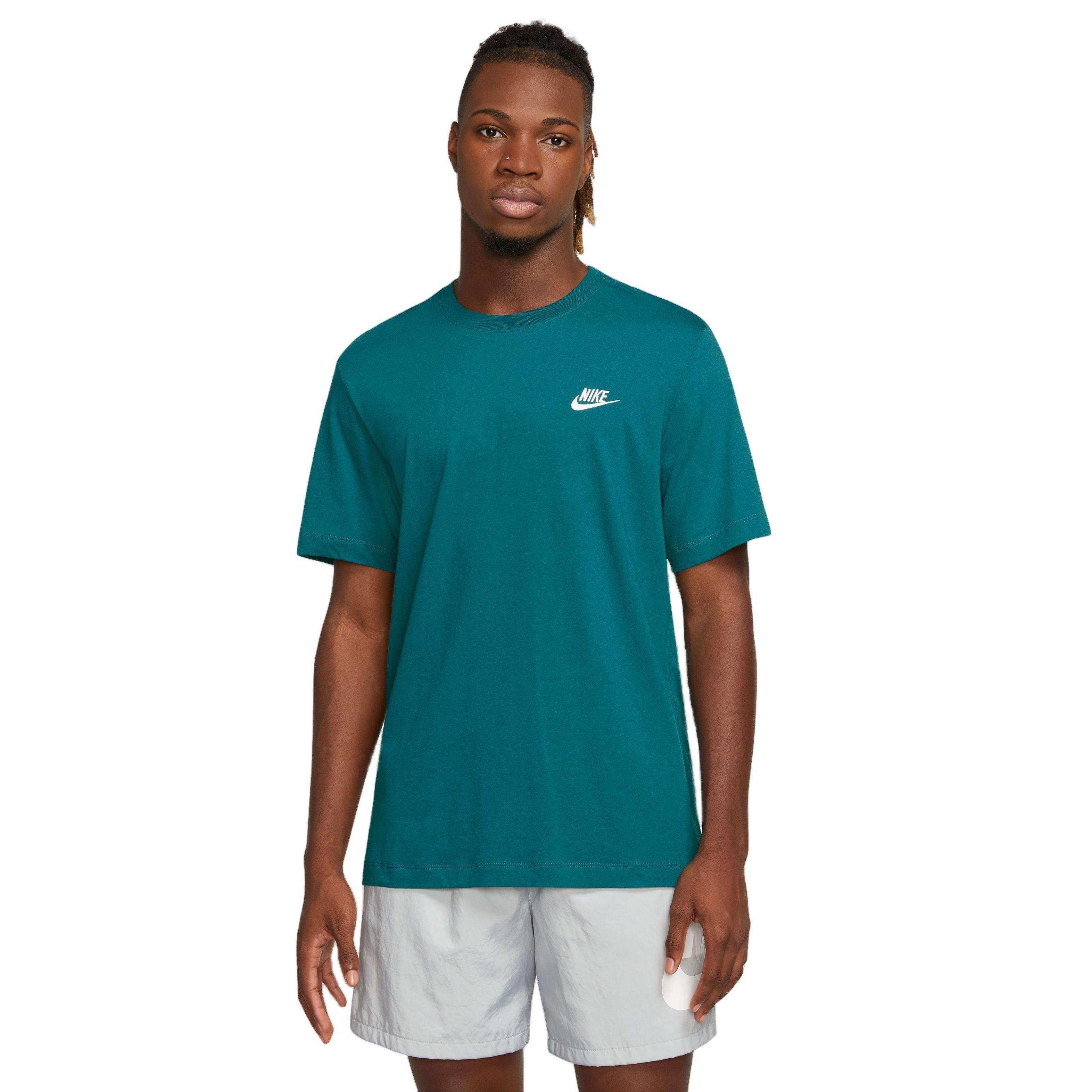 Teal and discount white nike shirt