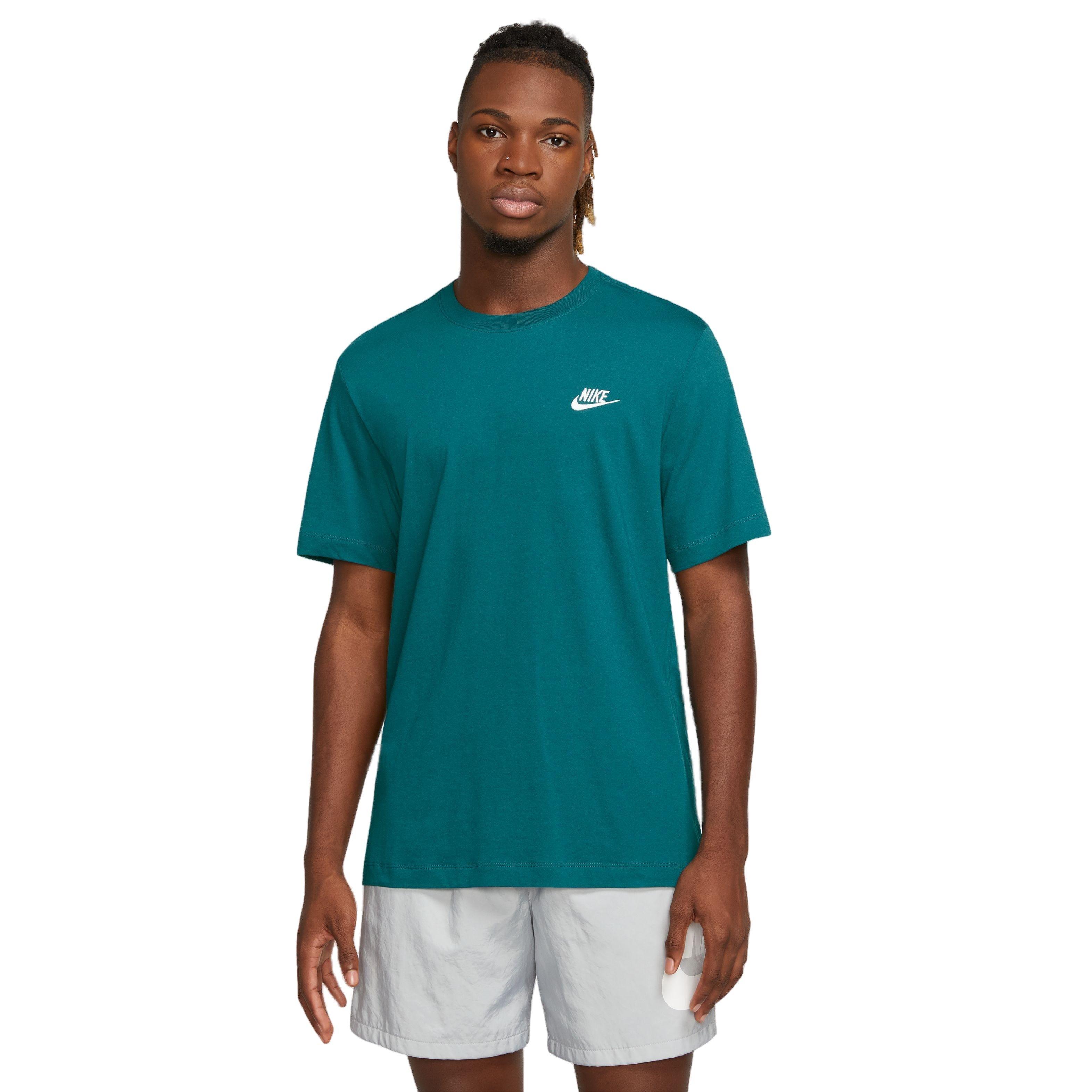 Nike Men's Sportswear Club Tee-Teal - TEAL Thumbnail View 1