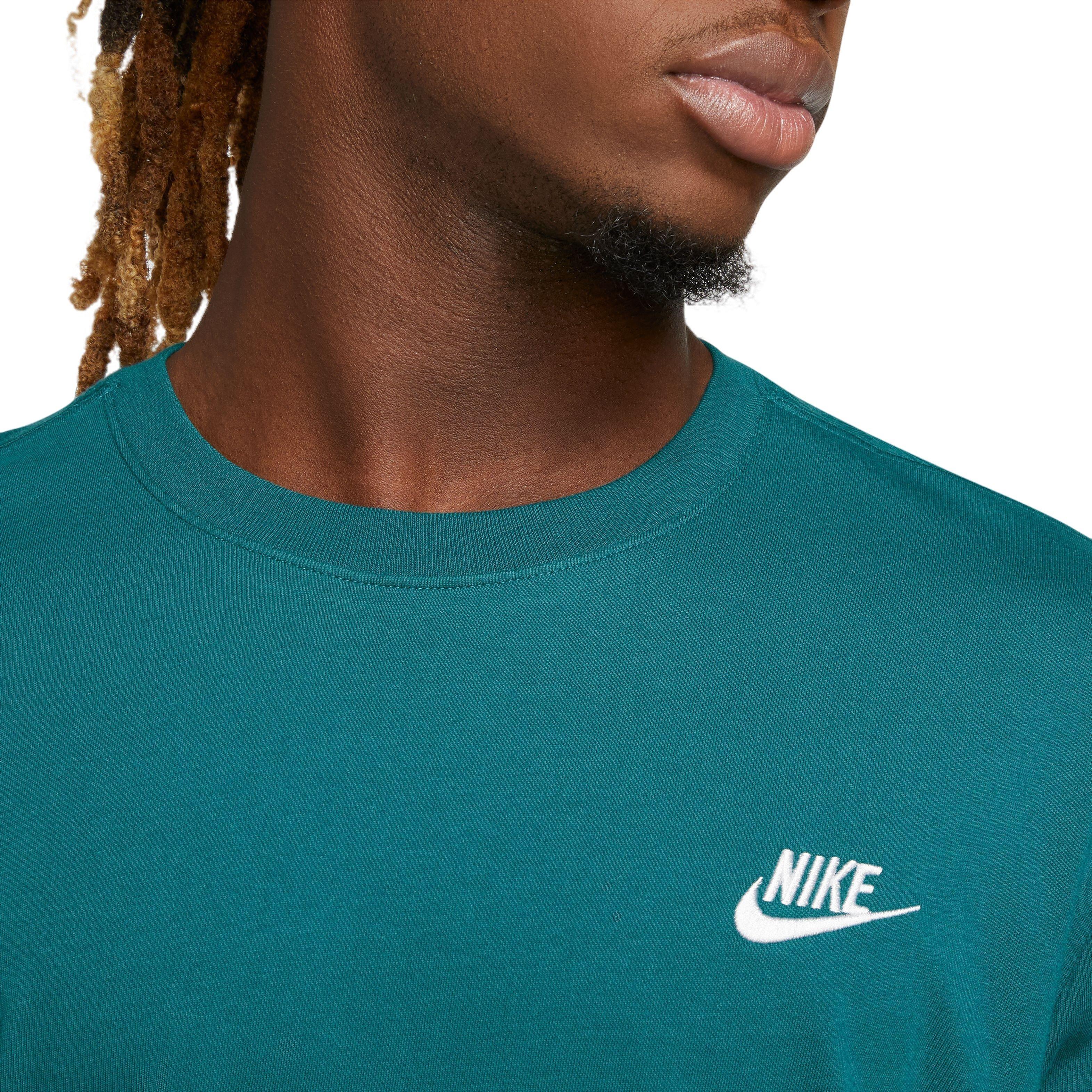 Nike Men's Sportswear Club Tee-Teal - TEAL Thumbnail View 3