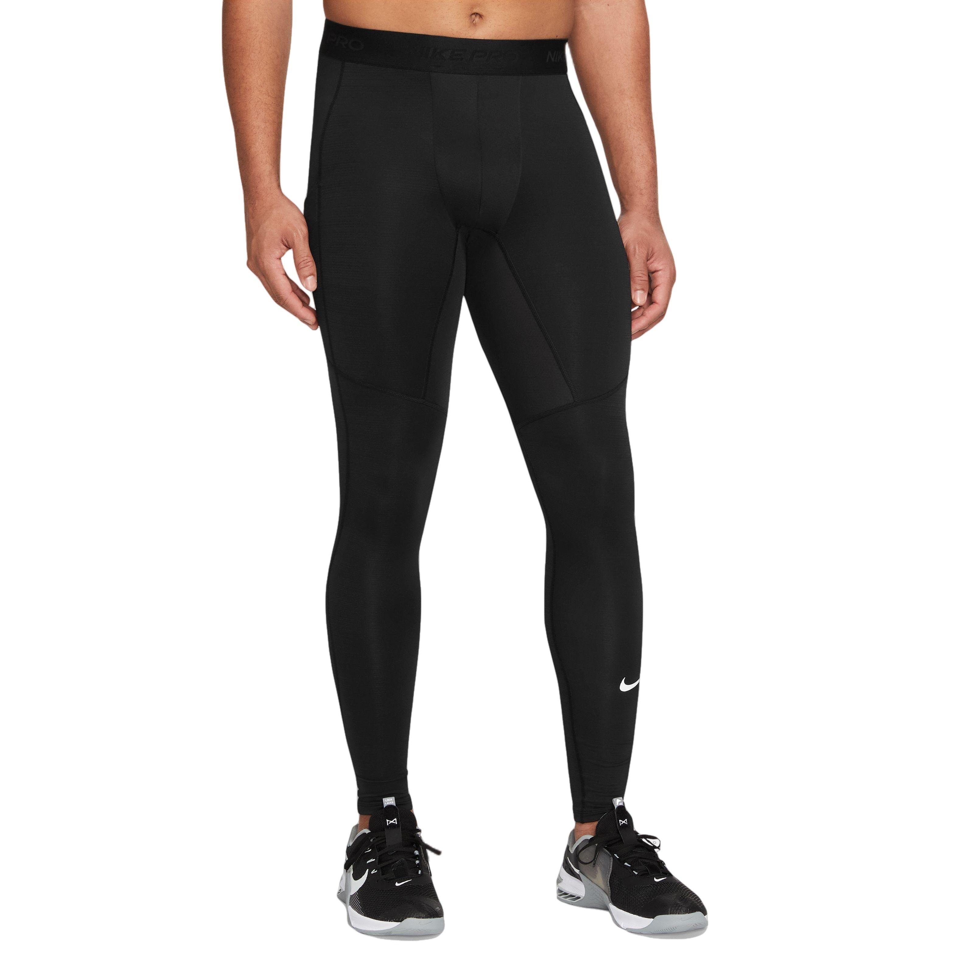 Nike Pro Warm Compression Leggings-Black - BLACK Thumbnail View 1