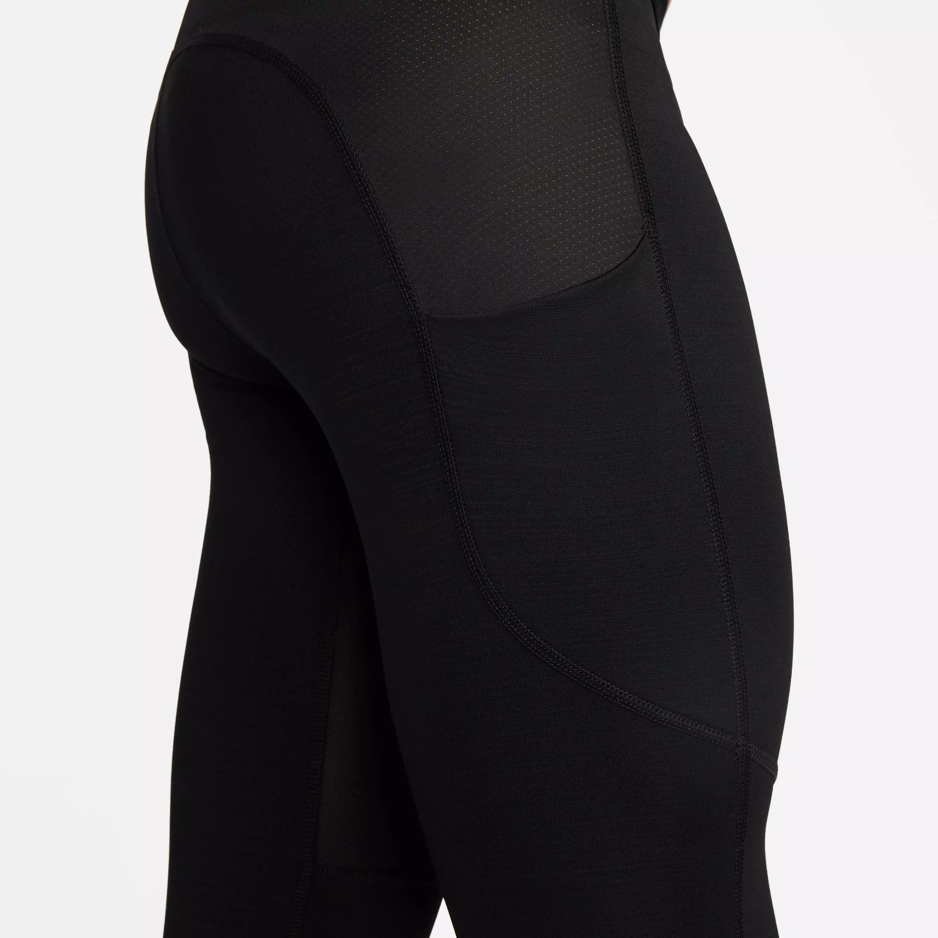 Nike Pro Warm Compression Leggings-Black - BLACK