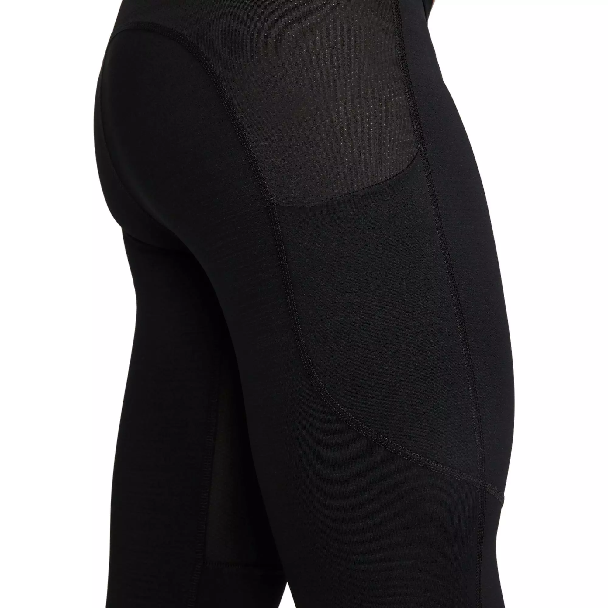 Nike Pro Warm Compression Leggings-Black - BLACK