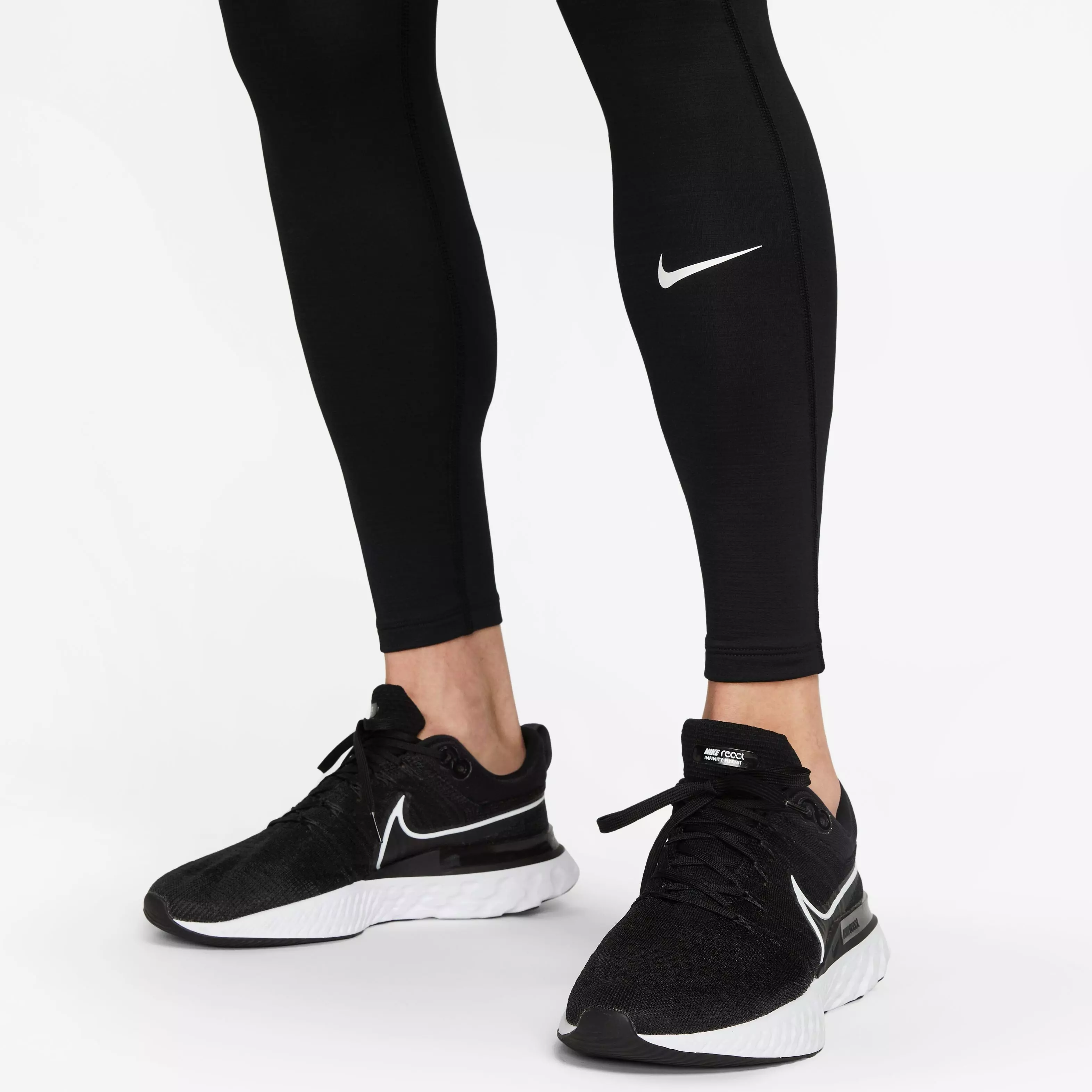 Nike Pro Warm Compression Leggings-Black - BLACK
