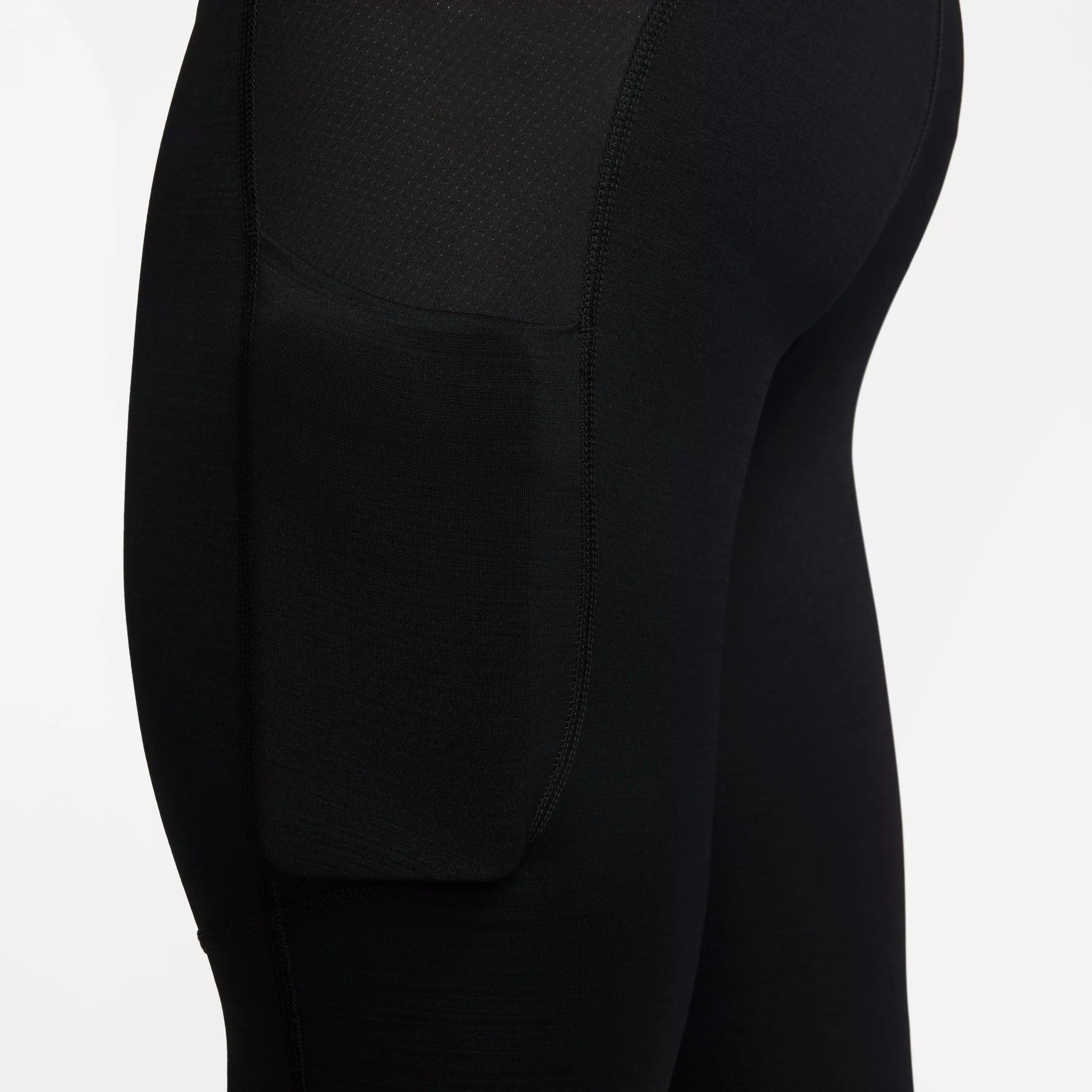 Nike Pro Warm Compression Leggings-Black - BLACK