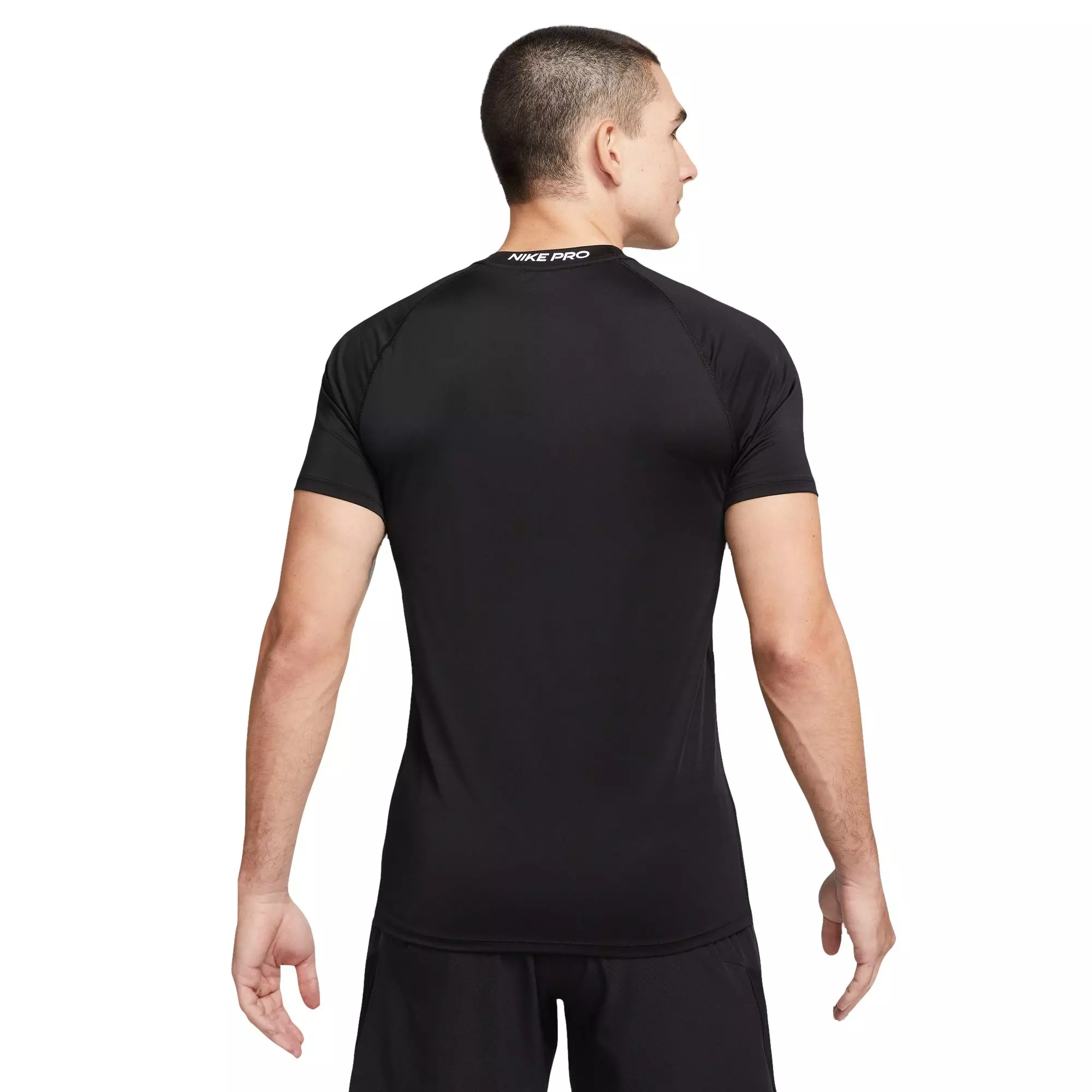 Nike Men's Pro Dri-FIT Slim Short-Sleeve Top - Black - BLACK