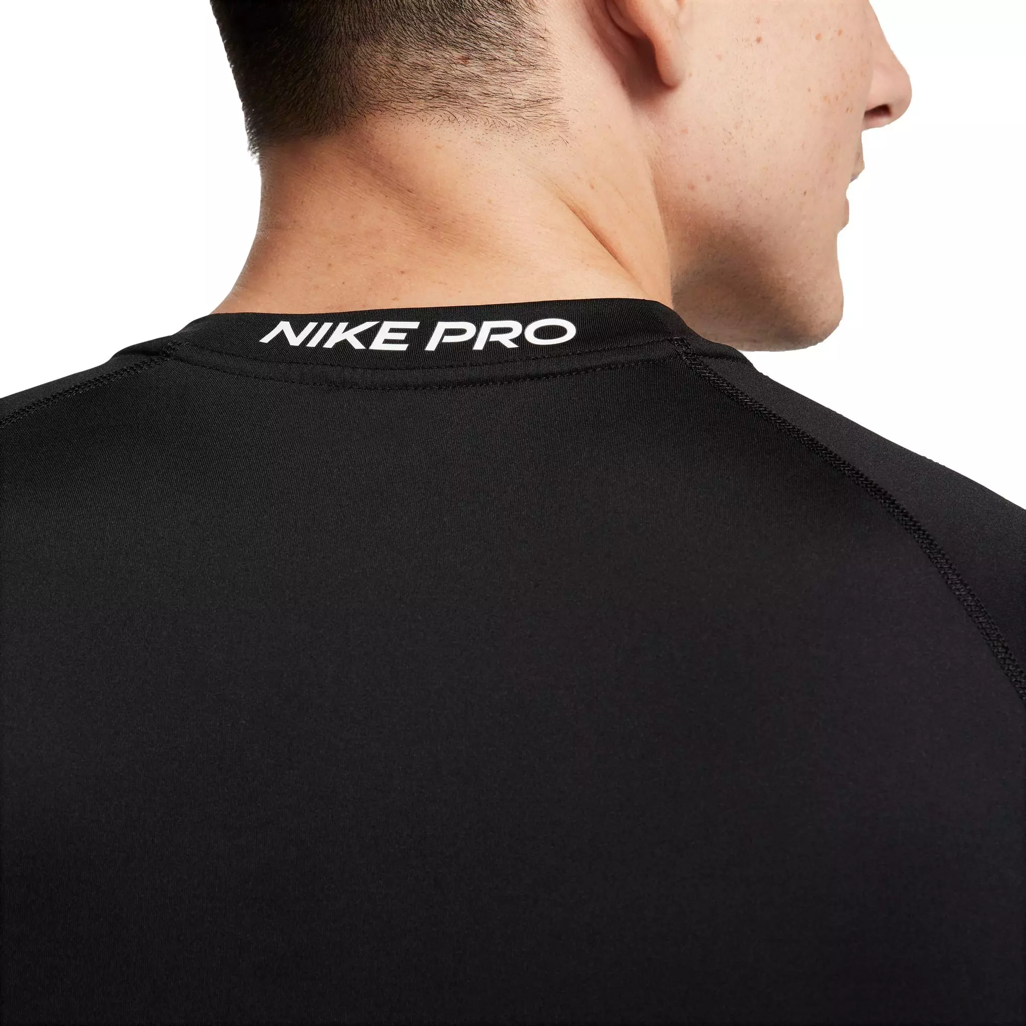 Nike Men's Pro Dri-FIT Slim Short-Sleeve Top-Black - BLACK