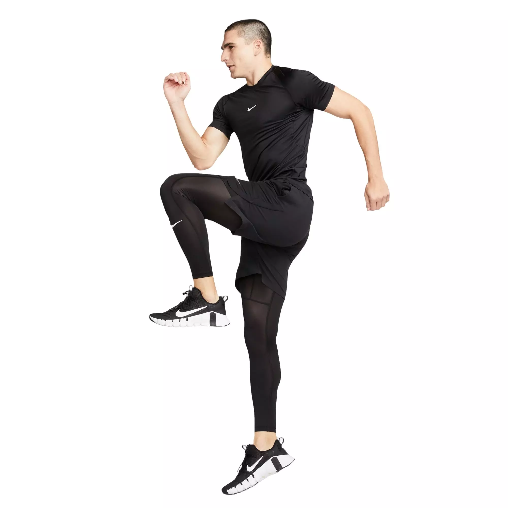Nike Men's Pro Dri-FIT Slim Short-Sleeve Top - Black - BLACK