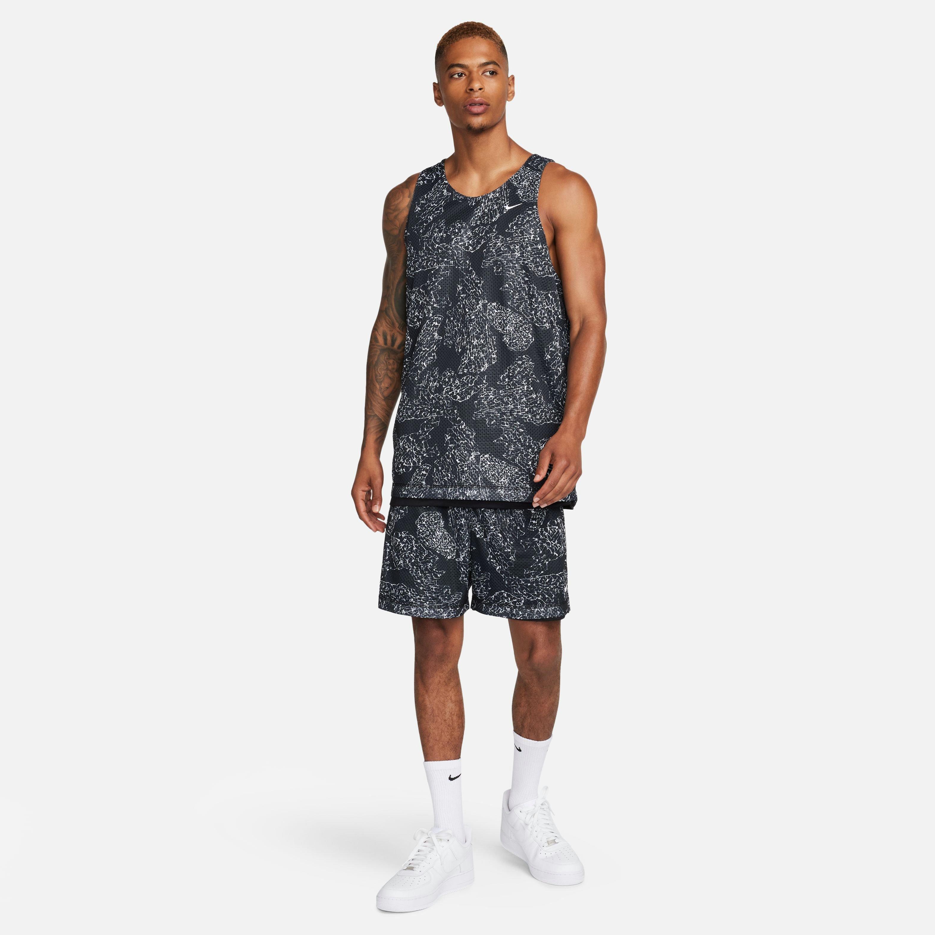 Nike Men's Dri-FIT Standard Issue 6" Reversible Basketball Shorts - BLACK Thumbnail View 11