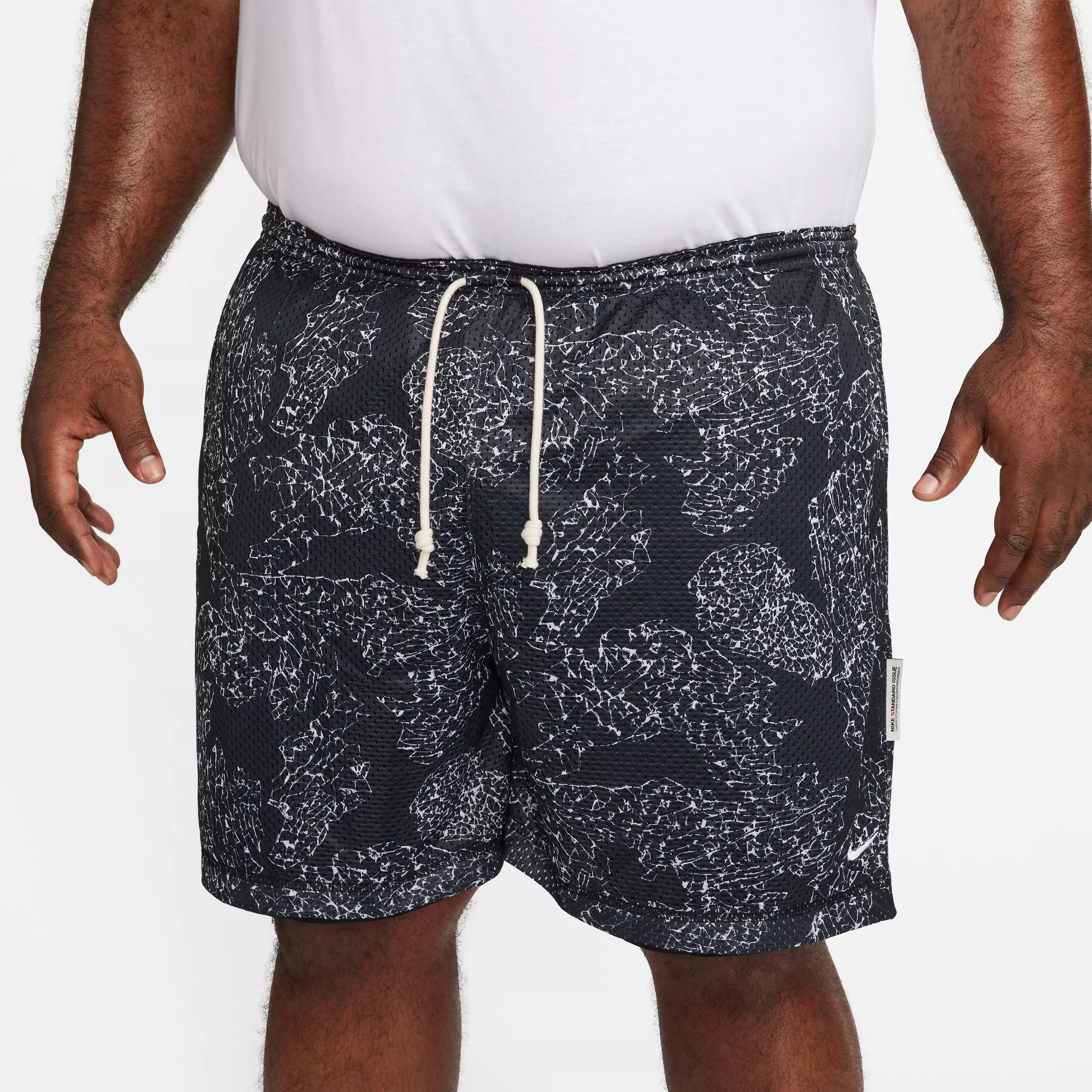 Nike Men's Dri-FIT Standard Issue 6" Reversible Basketball Shorts - BLACK