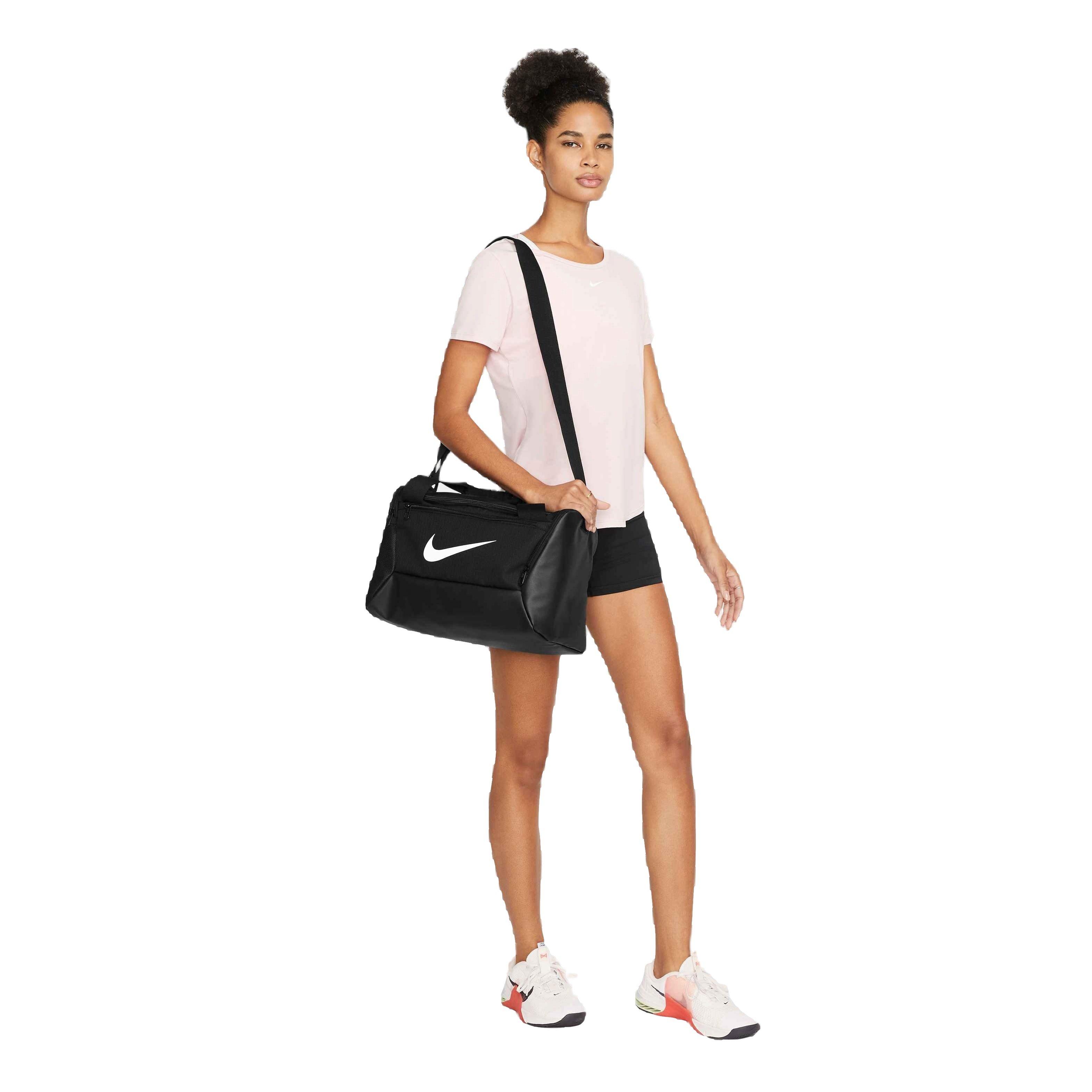 Nike Brasilla 9.5 Extra Small Training Duffel Bag-Black/White