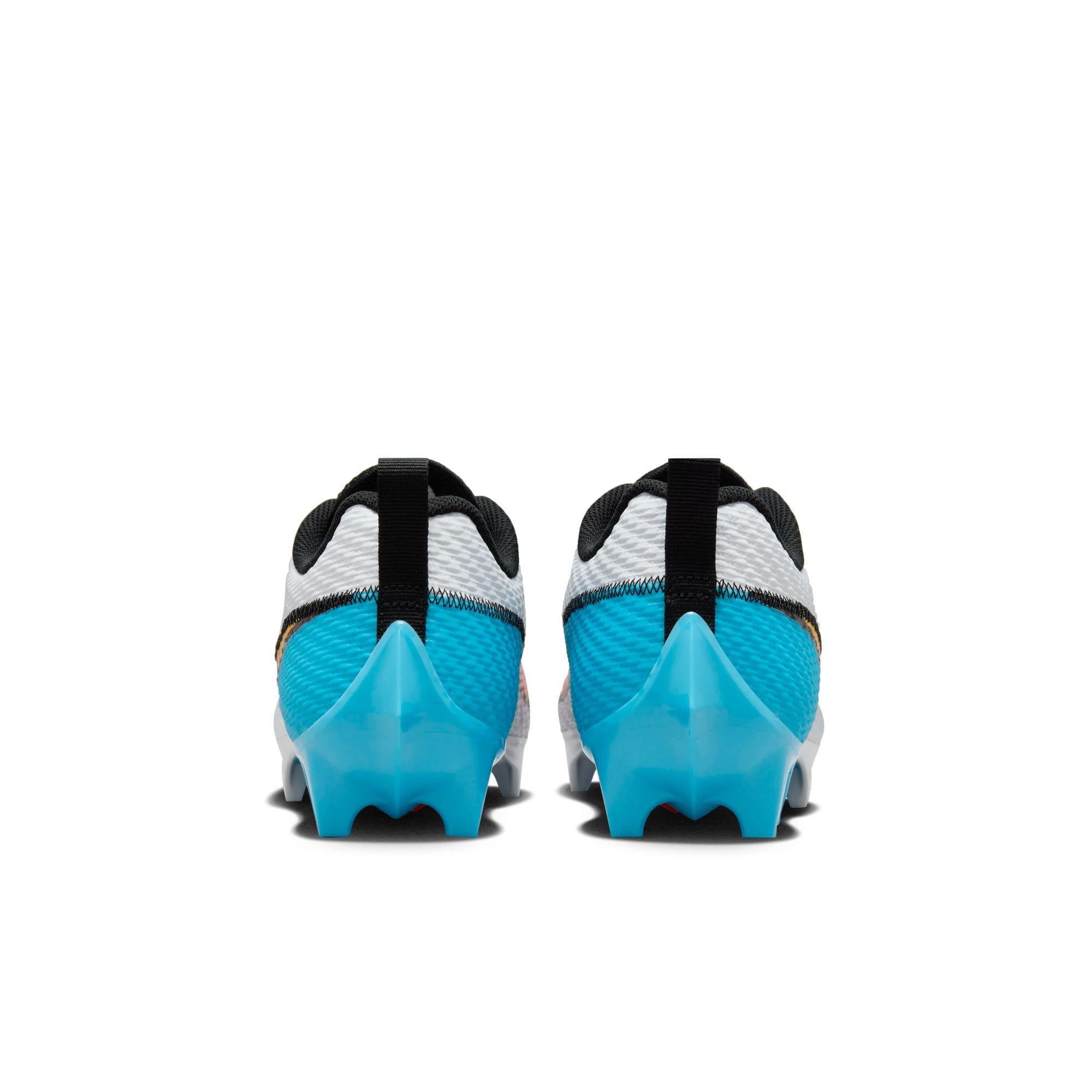 Nike Vapor Edge Speed 360 2 "White/Bright Crimson/Baltic Blue" Men's Football Cleat - WHITE/BLUE Thumbnail View 6