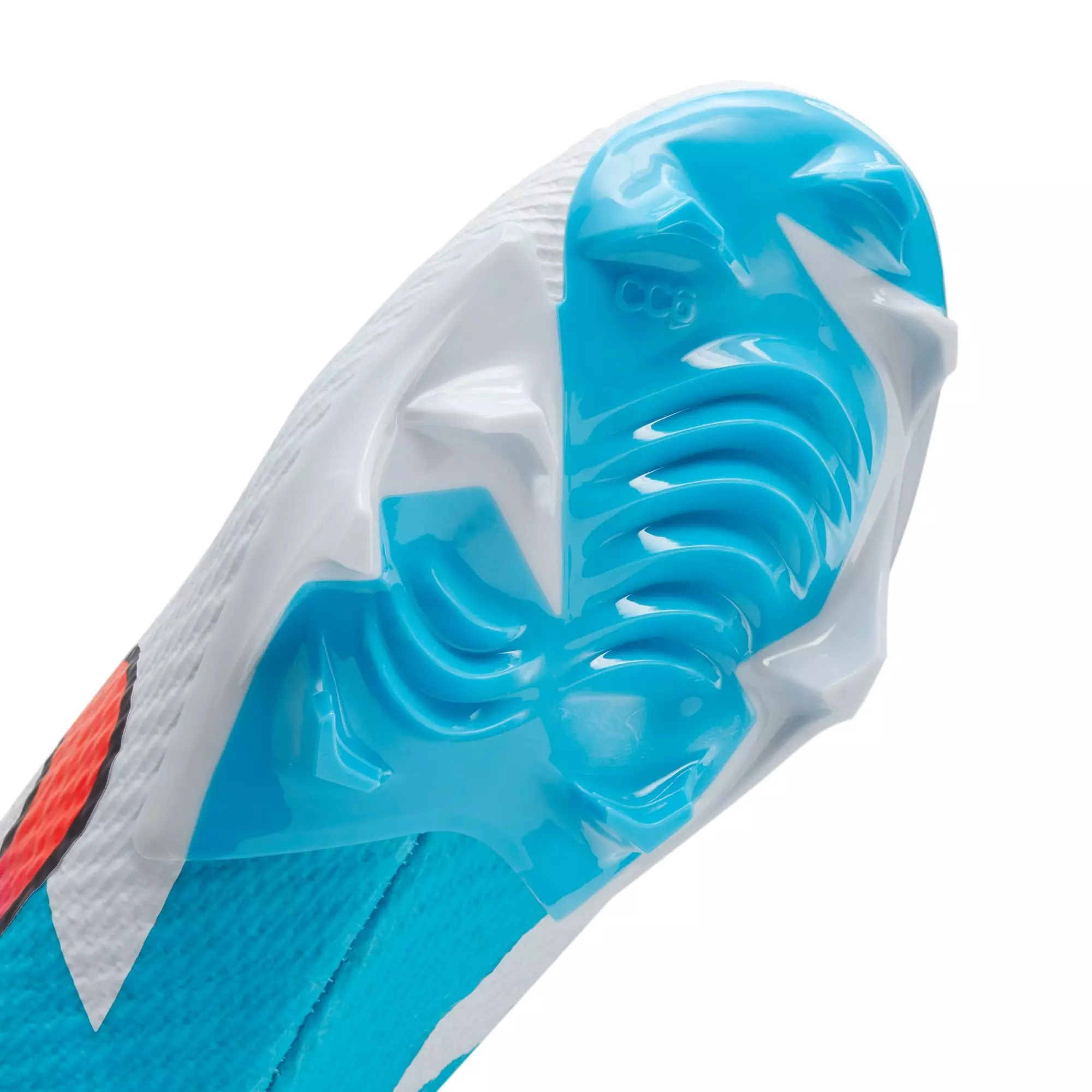 Nike Vapor Edge Speed 360 2 "White/Bright Crimson/Baltic Blue" Men's Football Cleat - WHITE/BLUE