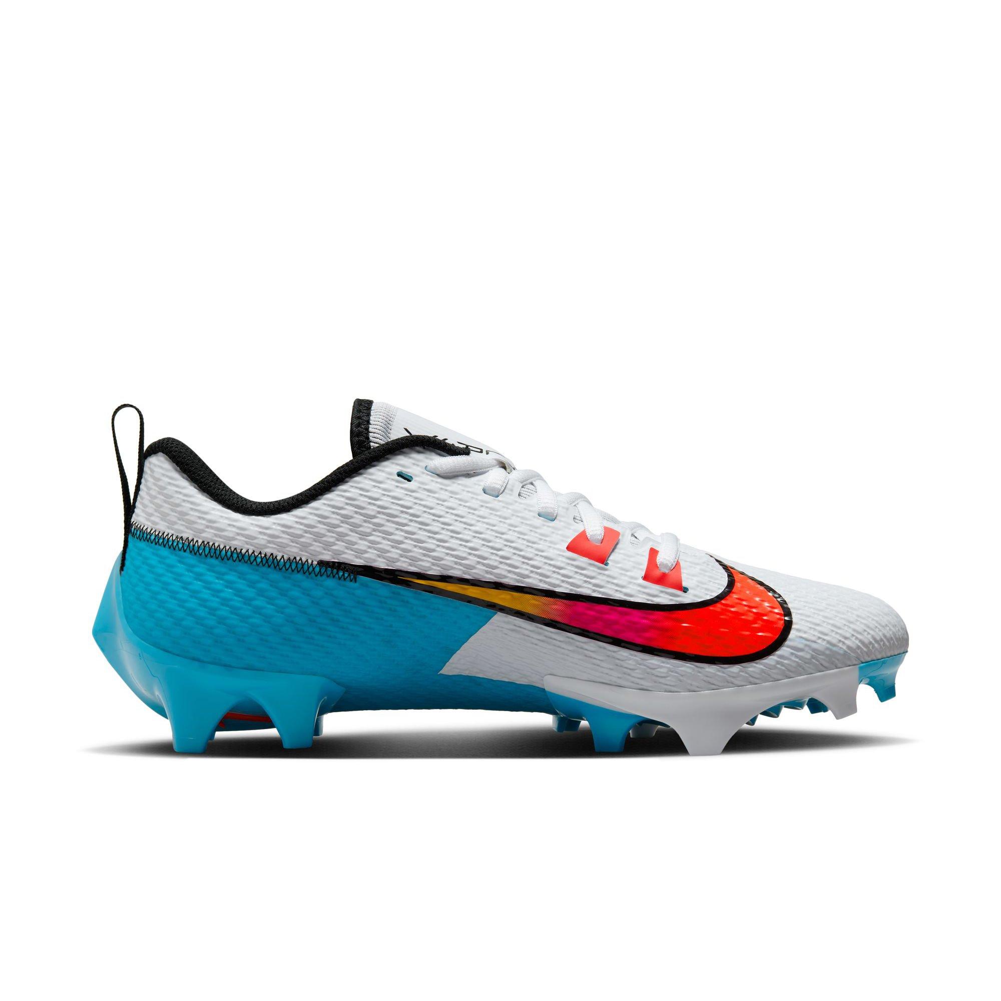 Nike Vapor Edge Speed 360 2 "White/Bright Crimson/Baltic Blue" Men's Football Cleat - WHITE/BLUE Thumbnail View 2