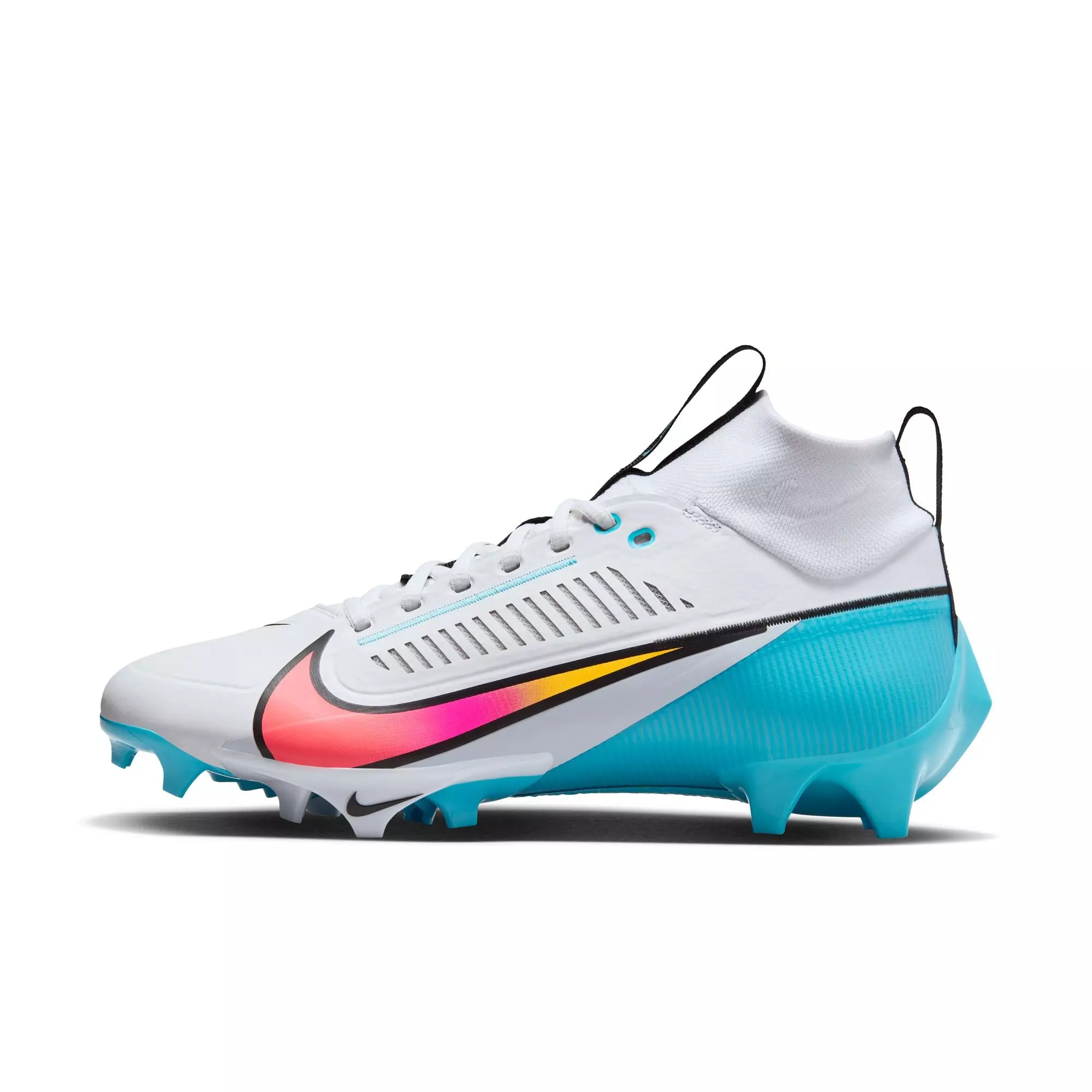Nike Vapor Edge Pro 360 2 "White/Bright Crimson/Baltic Blue" Unisex Football Cleat - WHITE/BLUE