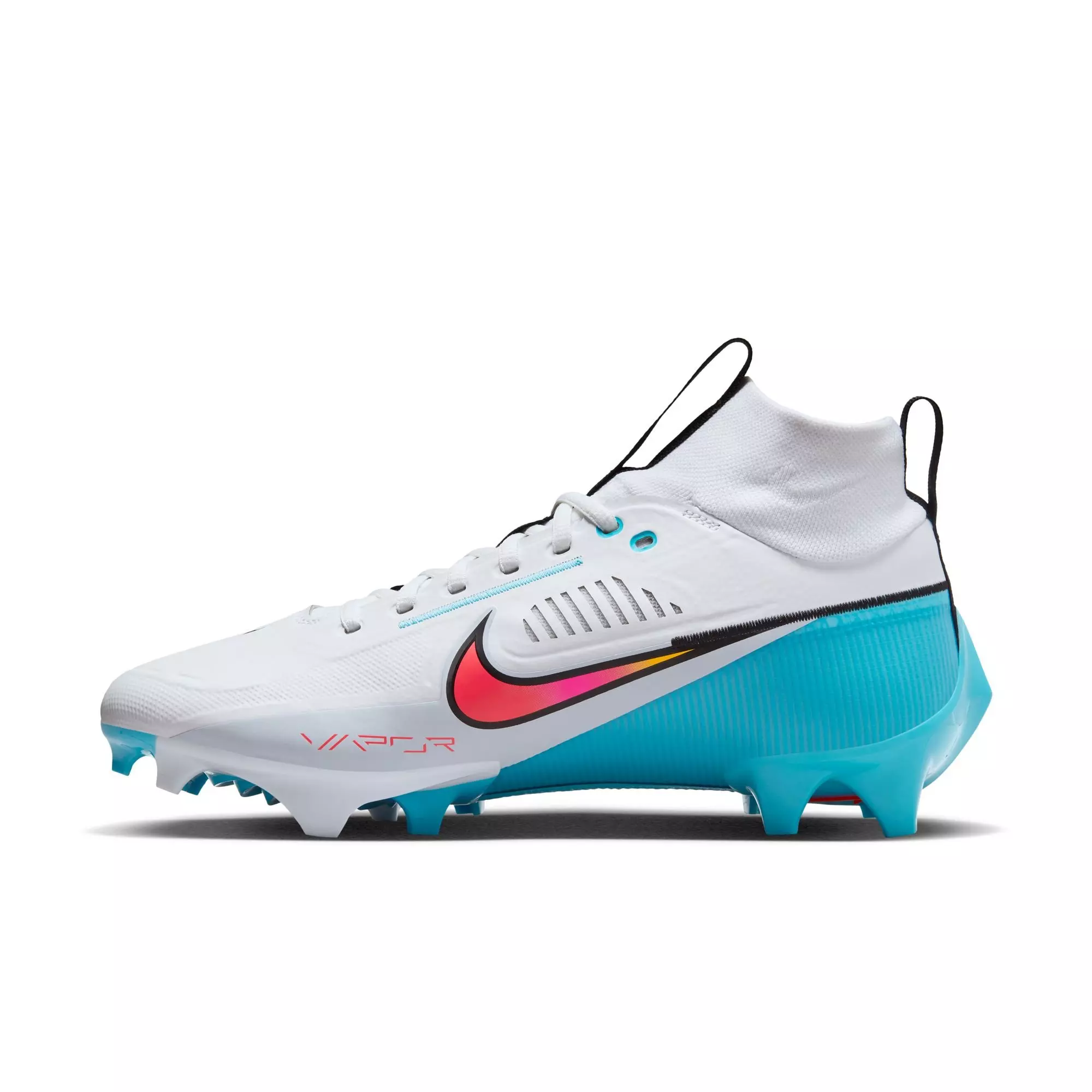 Nike Vapor Edge Pro 360 2 "White/Bright Crimson/Baltic Blue" Unisex Football Cleat - WHITE/BLUE