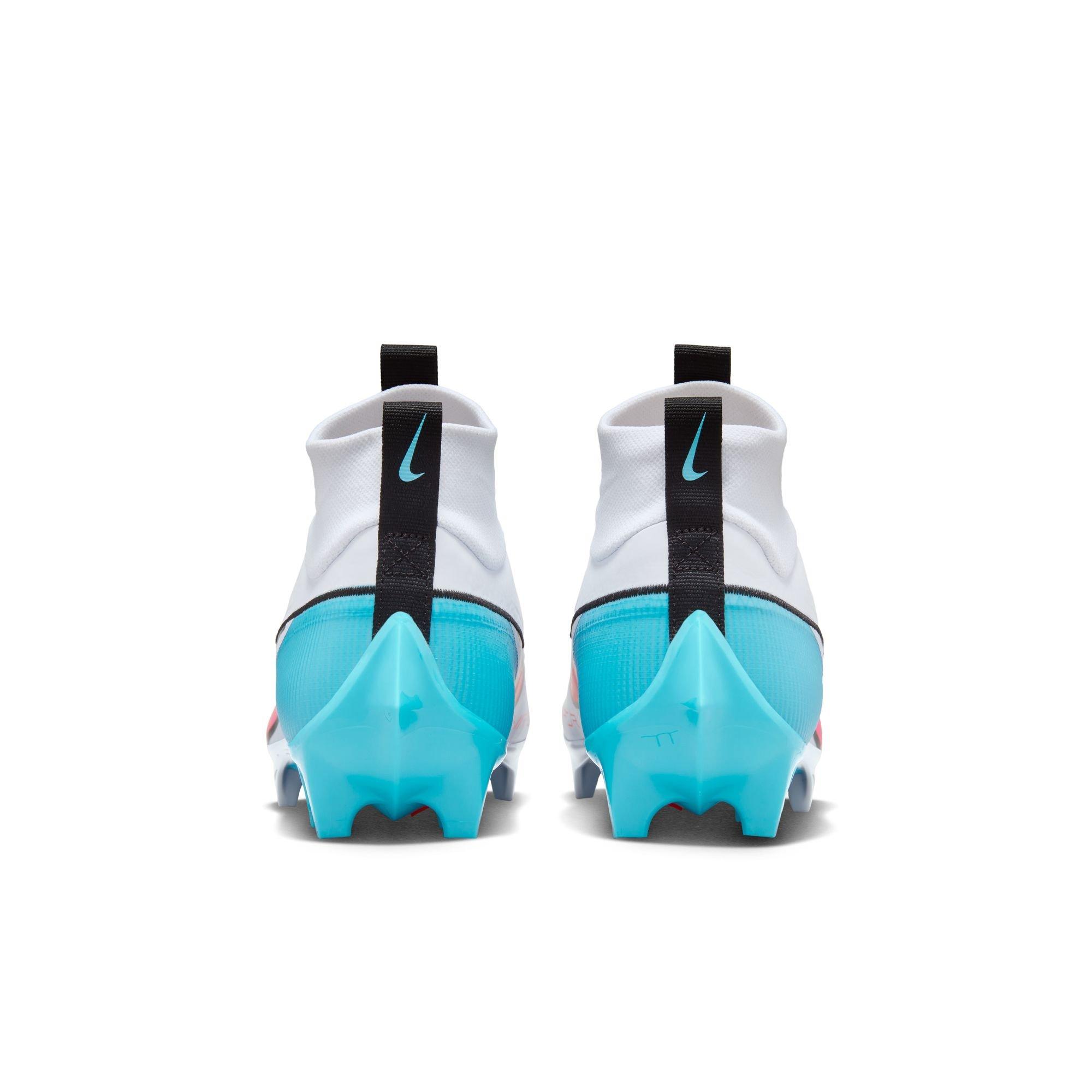 Nike Vapor Edge Pro 360 2 "White/Bright Crimson/Baltic Blue" Unisex Football Cleat - WHITE/BLUE Thumbnail View 6