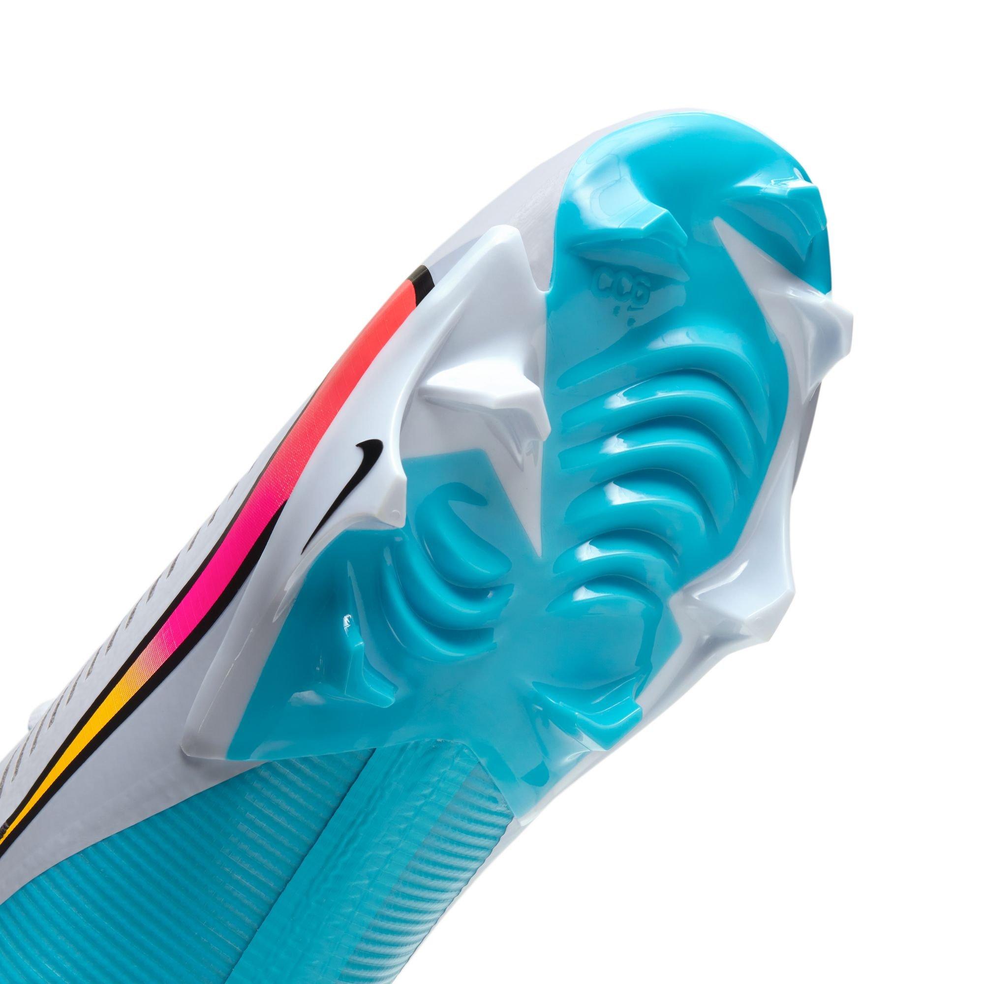 Nike Vapor Edge Pro 360 2 "White/Bright Crimson/Baltic Blue" Unisex Football Cleat - WHITE/BLUE Thumbnail View 8