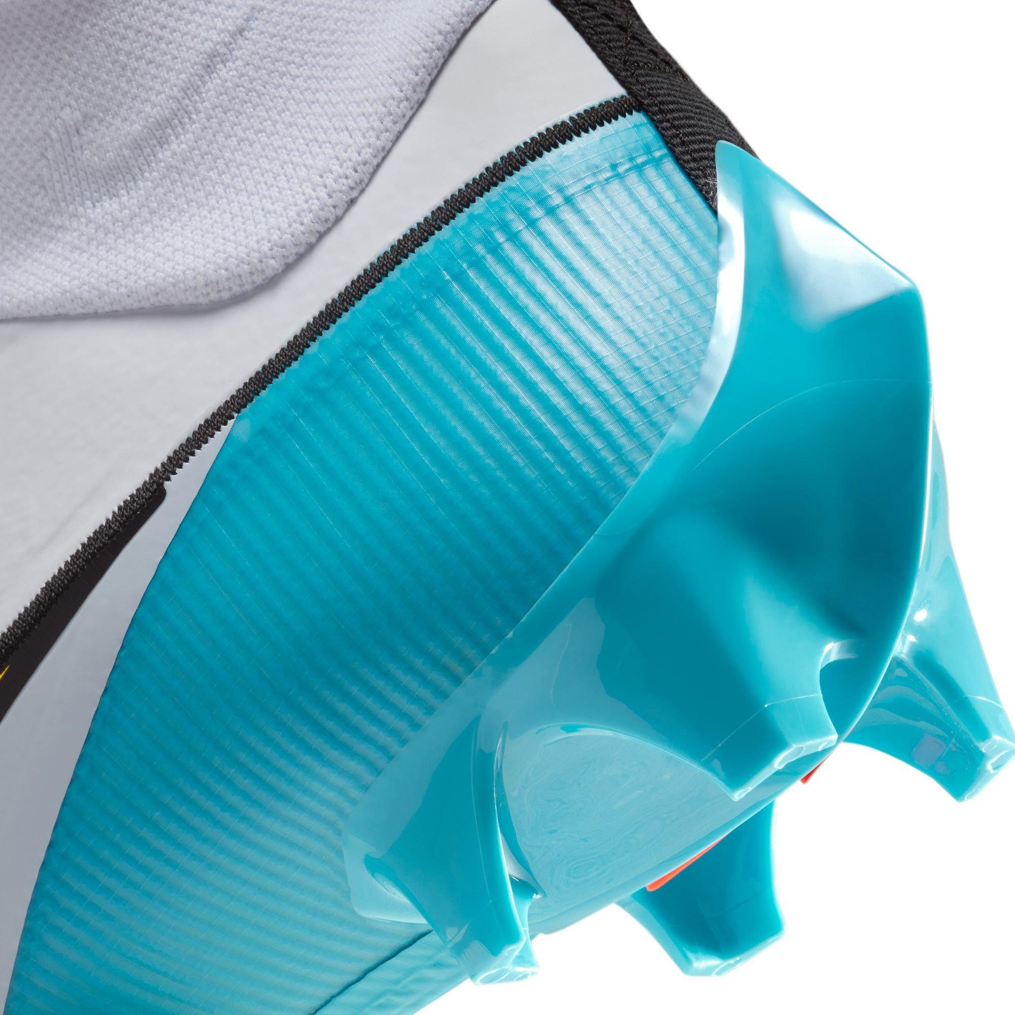 Nike Vapor Edge Pro 360 2 "White/Bright Crimson/Baltic Blue" Unisex Football Cleat - WHITE/BLUE Thumbnail View 11