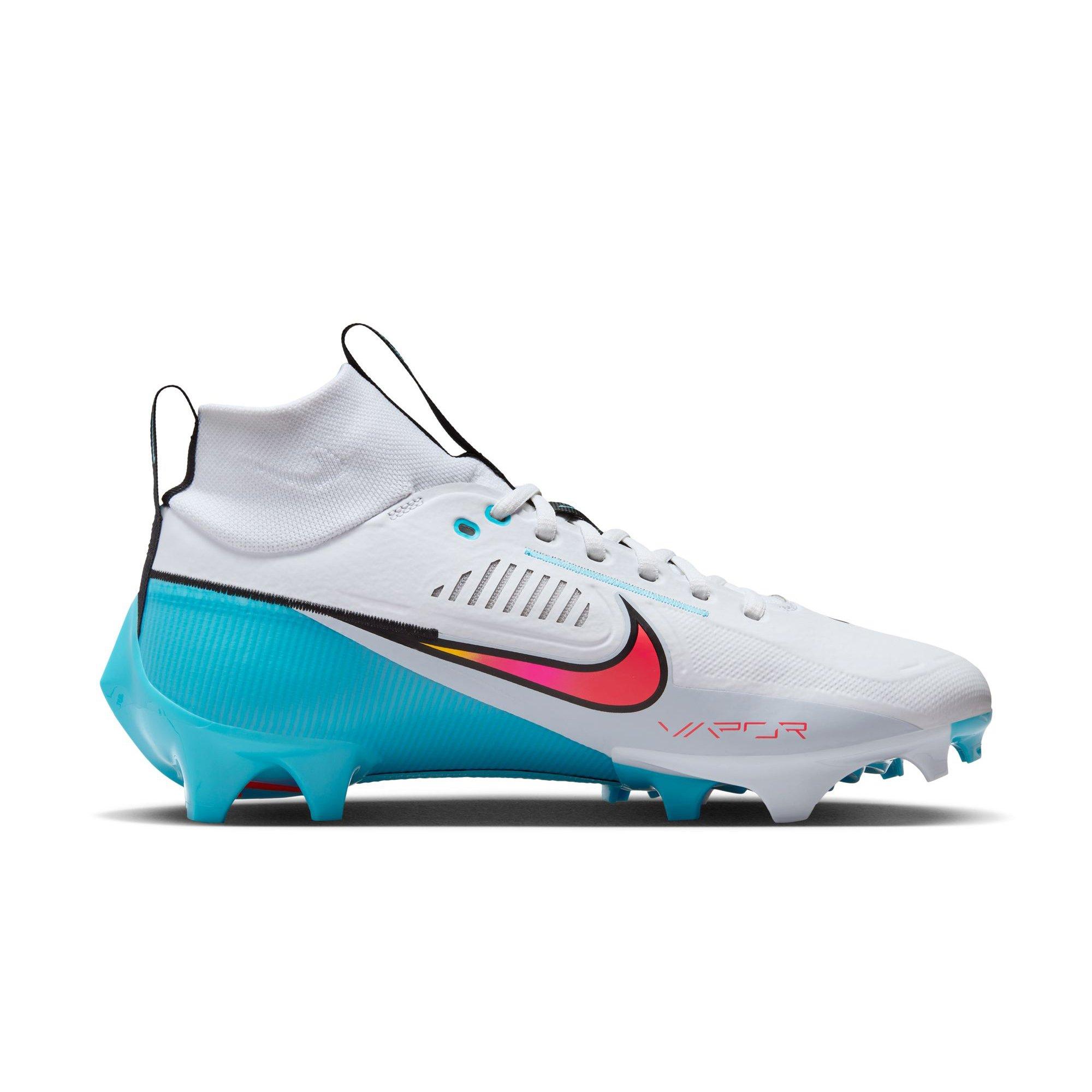 Nike Vapor Edge Pro 360 2 "White/Bright Crimson/Baltic Blue" Unisex Football Cleat - WHITE/BLUE Thumbnail View 2