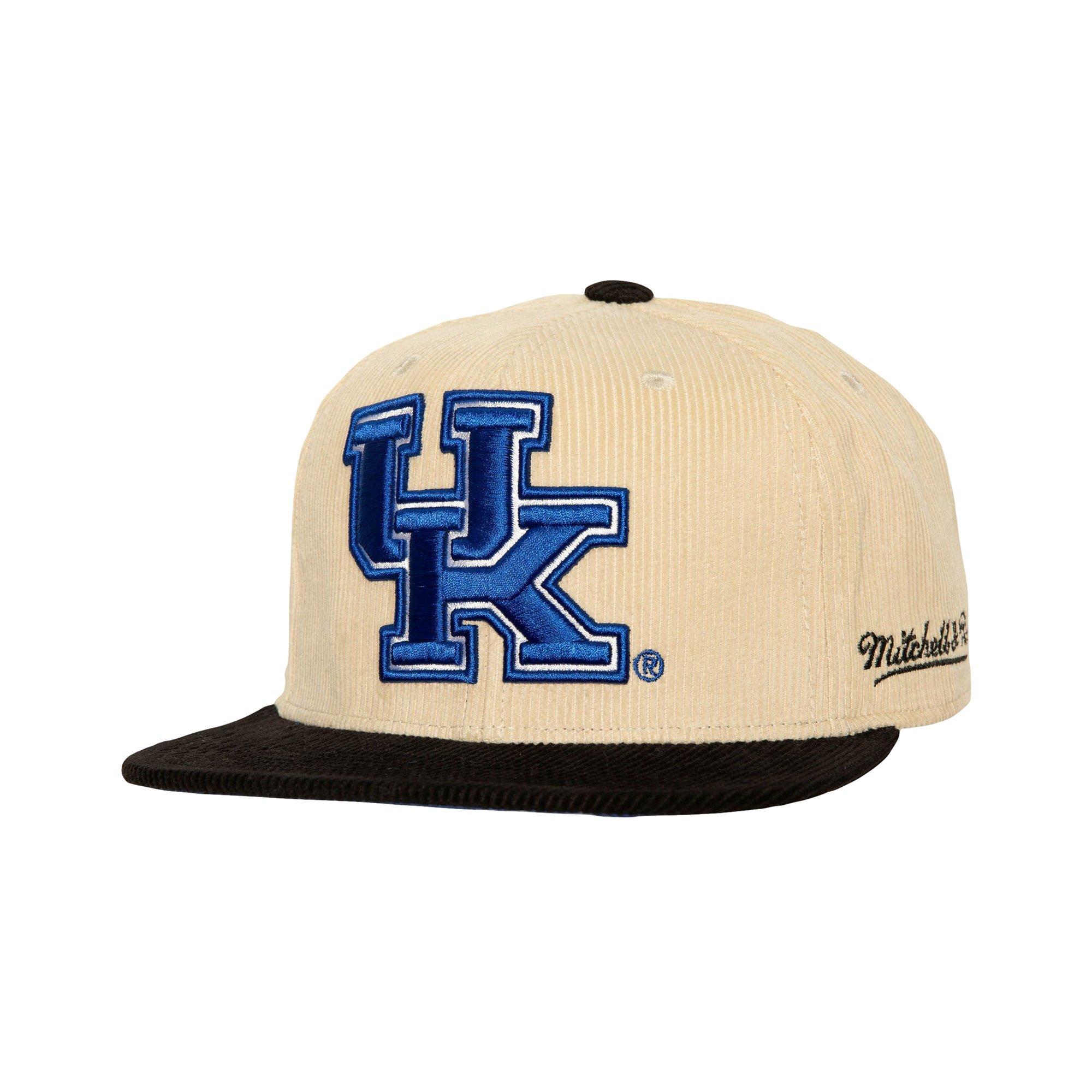 Mitchell & Ness Kentucky Wildcats 2-Tone Corduroy Fitted-Off-White - OFF-WHITE