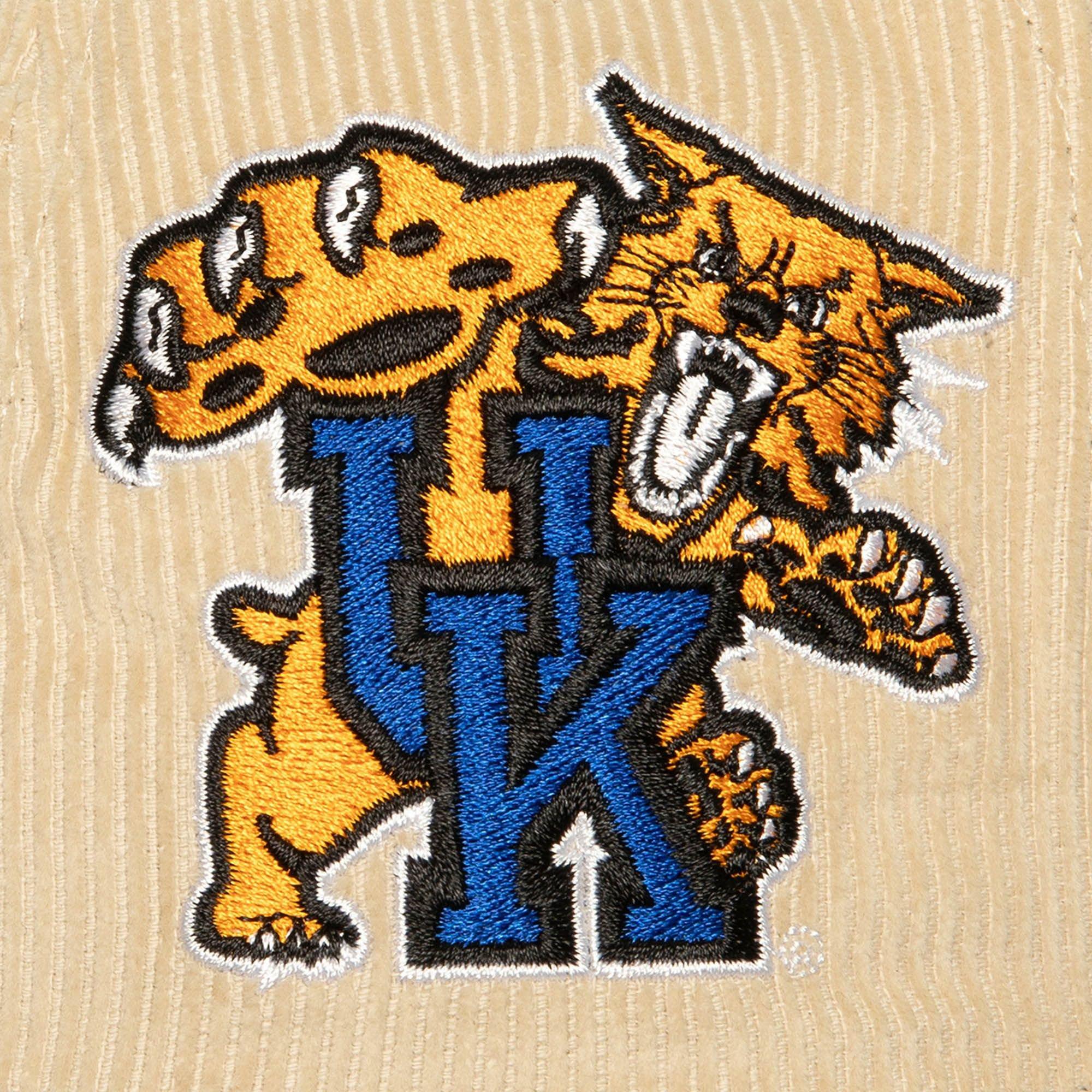 Mitchell & Ness Kentucky Wildcats 2-Tone Corduroy Off White Fitted