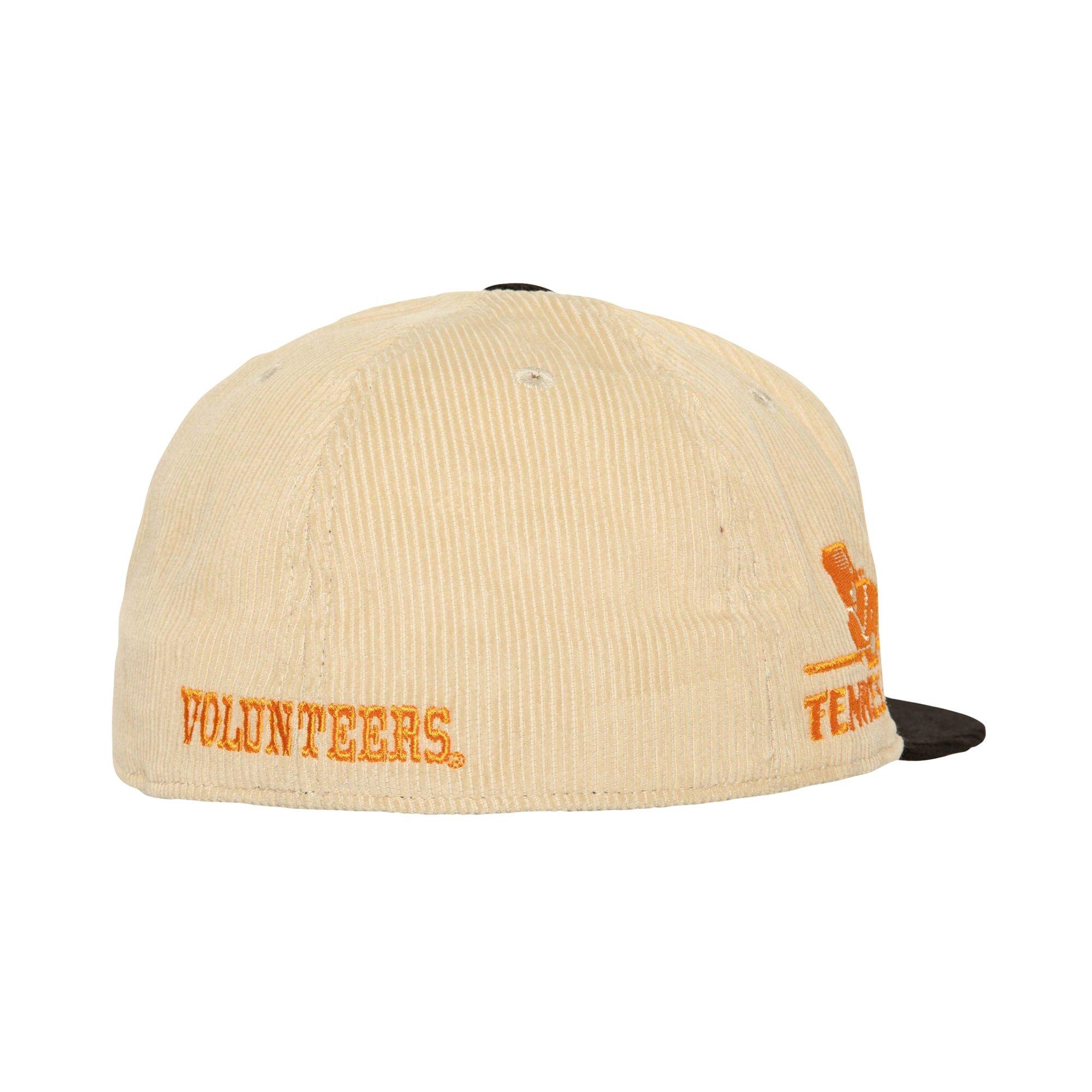 Mitchell & Ness Tennessee Volunteers 2-Tone Corduroy Fitted-Off-White Hat