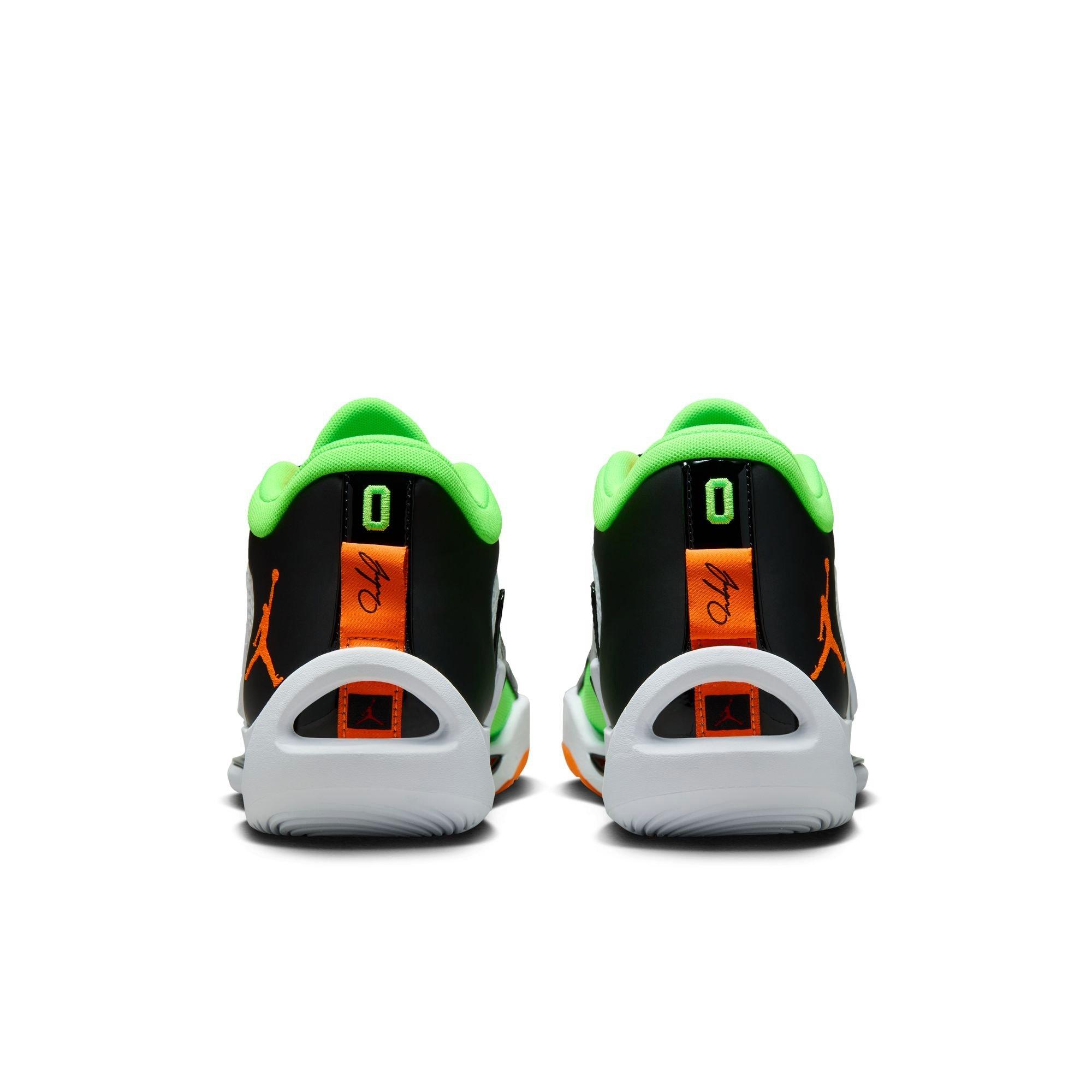 Jordan Tatum 1 "White/Total Orange/Green Strike" Men's Basketball Shoe - WHITE/TOTAL ORANGE/GREEN STRIKE Thumbnail View 10
