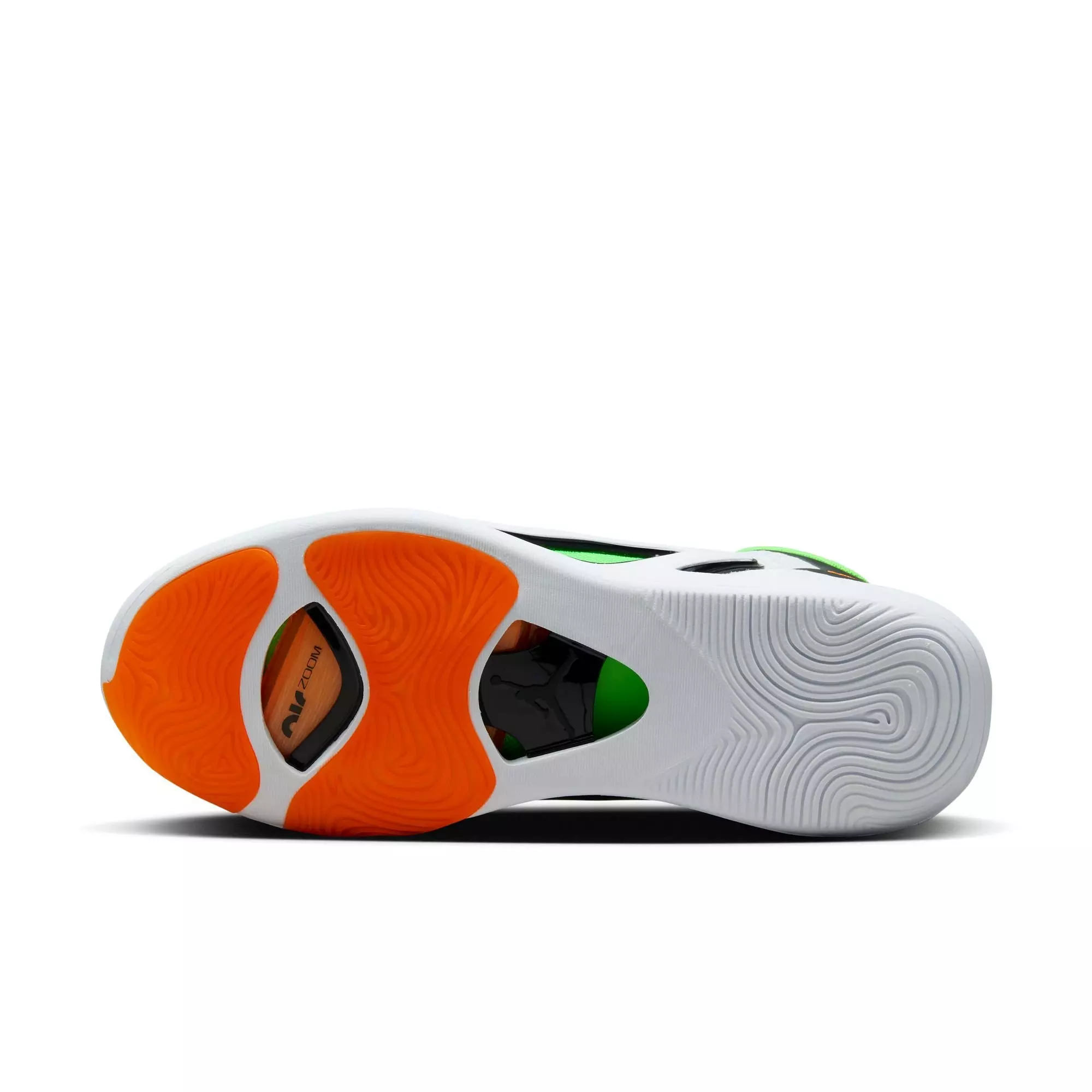 Jordan Tatum 1 "White/Total Orange/Green Strike" Men's Basketball Shoe - WHITE/TOTAL ORANGE/GREEN STRIKE