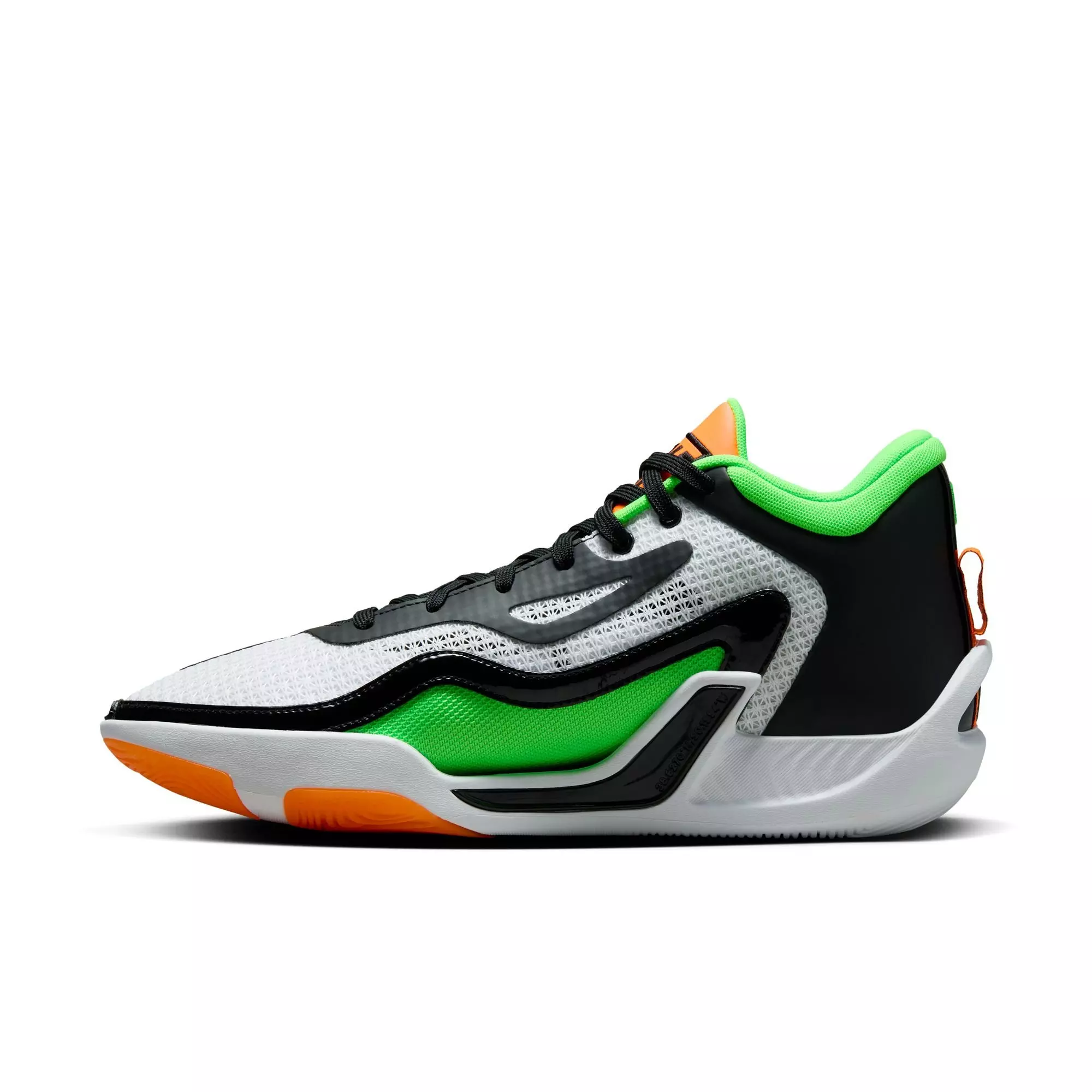 Jordan Tatum 1 "White/Total Orange/Green Strike" Men's Basketball Shoe - WHITE/TOTAL ORANGE/GREEN STRIKE