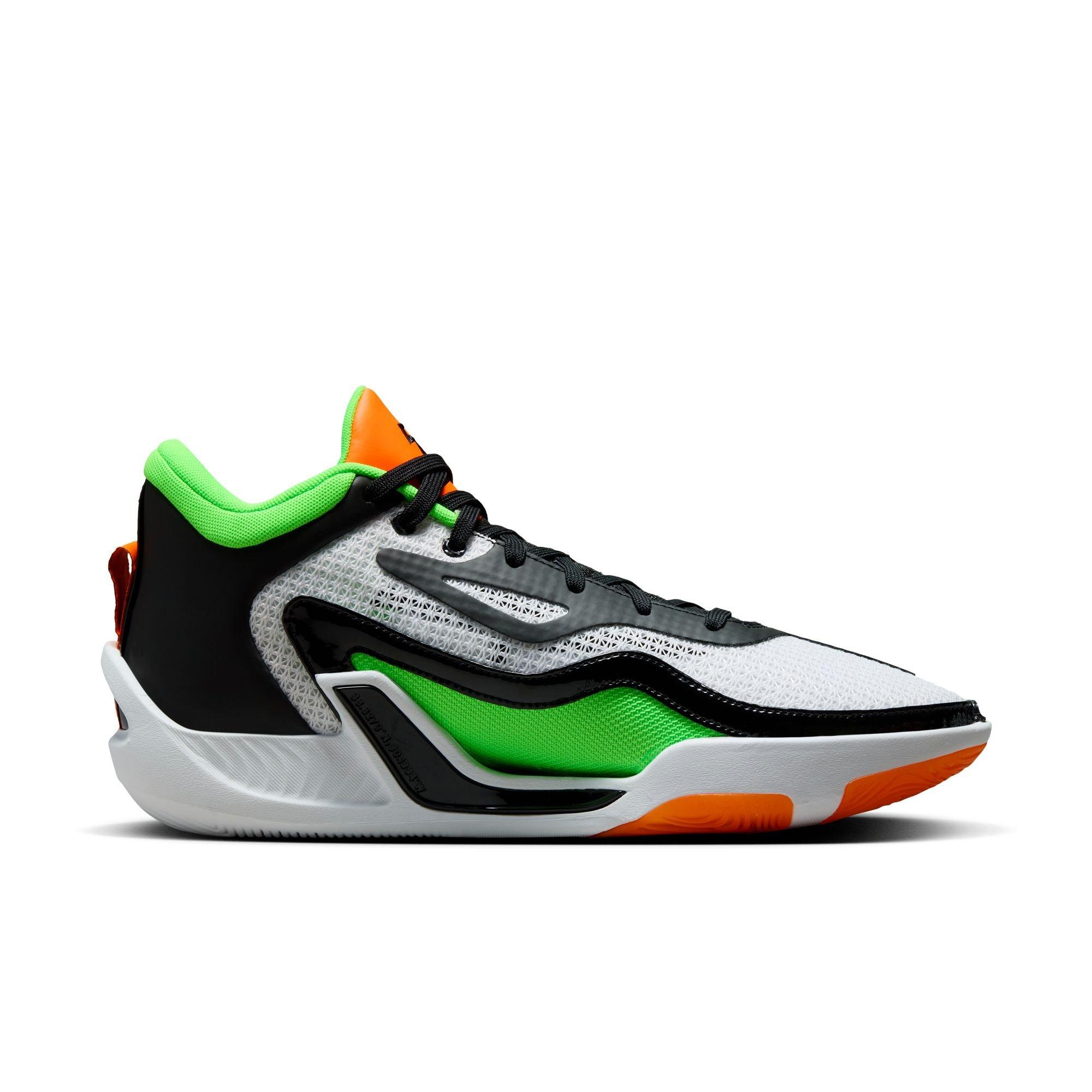 Jordan Tatum 1 White/Total Orange/Green Strike Men's Basketball