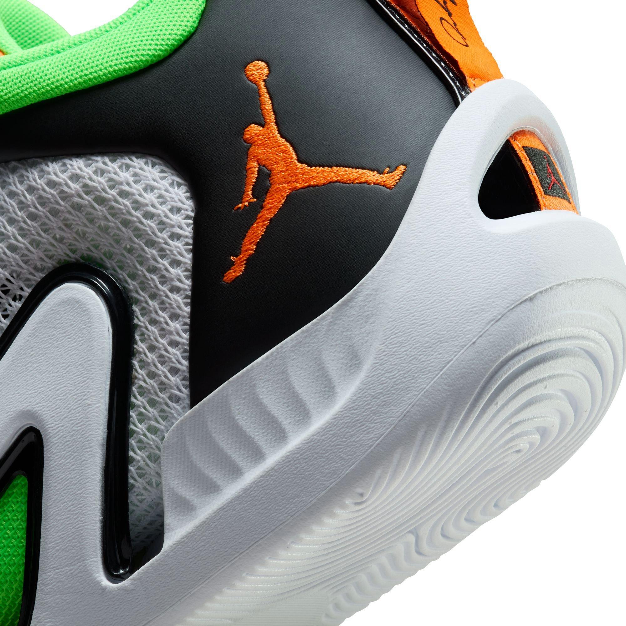 Jordan Tatum 1 "White/Total Orange/Green Strike" Men's Basketball Shoe - WHITE/TOTAL ORANGE/GREEN STRIKE Thumbnail View 5