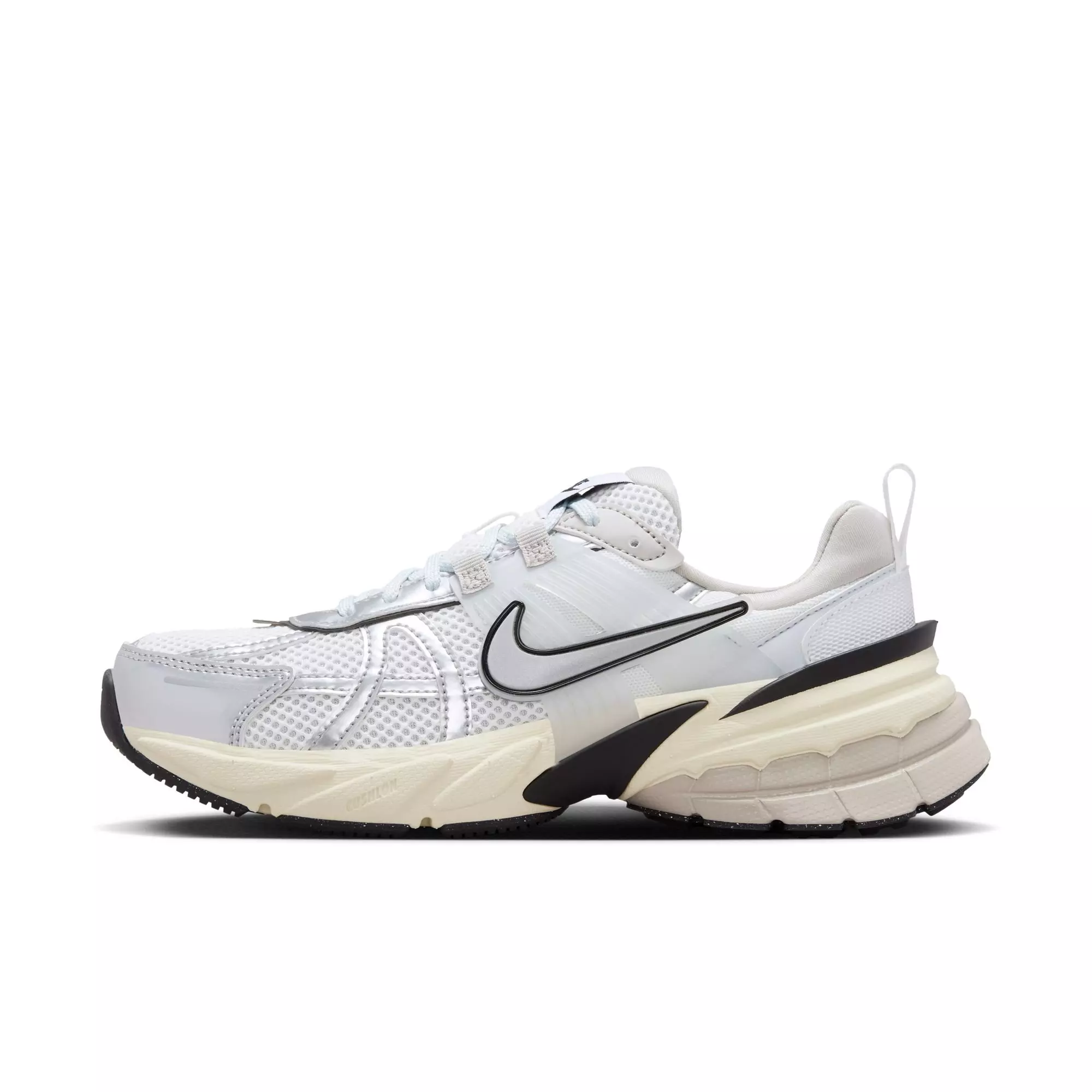 Nike V2K Run "Summit White/Metallic Silver" Women's Running Shoe - SUMMIT WHITE/METALLIC SILVER