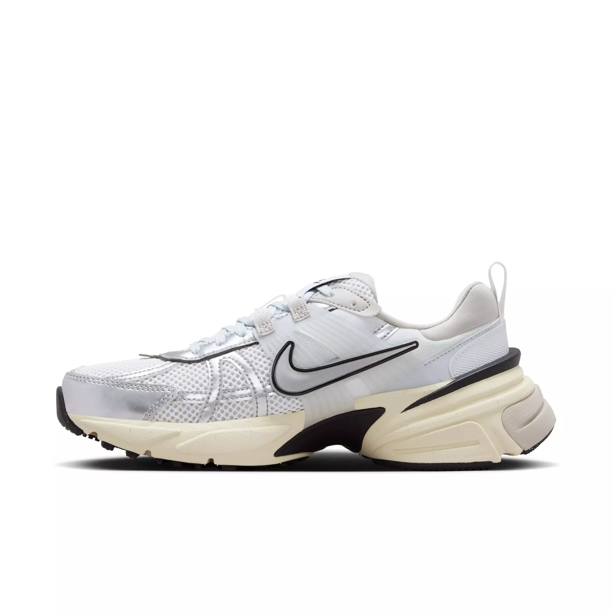 Nike V2K Run "Summit White/Metallic Silver" Women's Running Shoe - SUMMIT WHITE/METALLIC SILVER