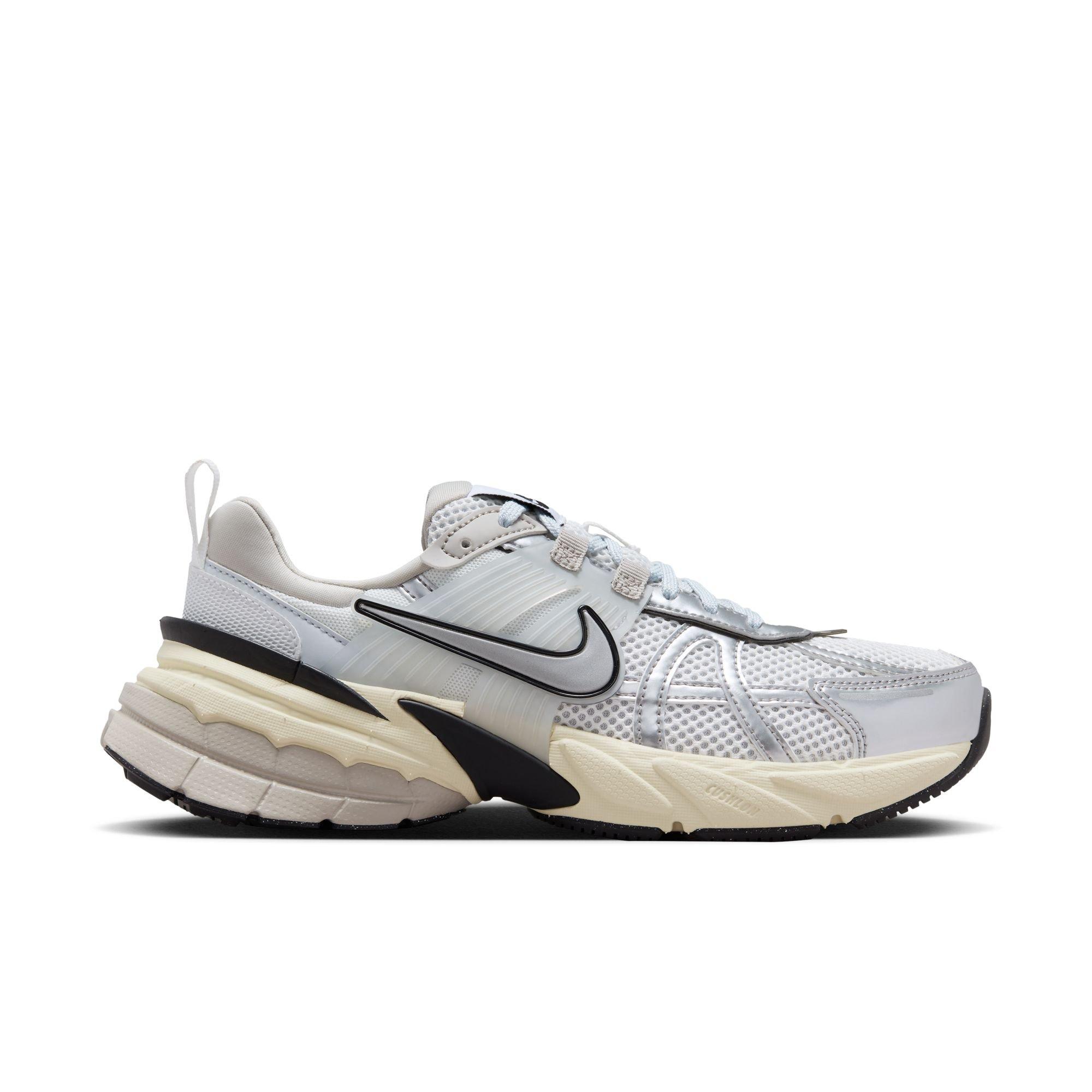 Nike V2K Run "Summit White/Metallic Silver" Women's Running Shoe - SUMMIT WHITE/METALLIC SILVER Thumbnail View 1