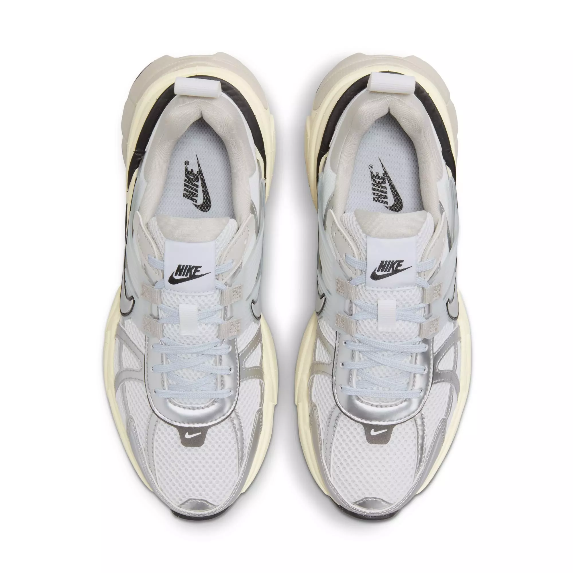 Nike V2K Run "Summit White/Metallic Silver" Women's Running Shoe - SUMMIT WHITE/METALLIC SILVER