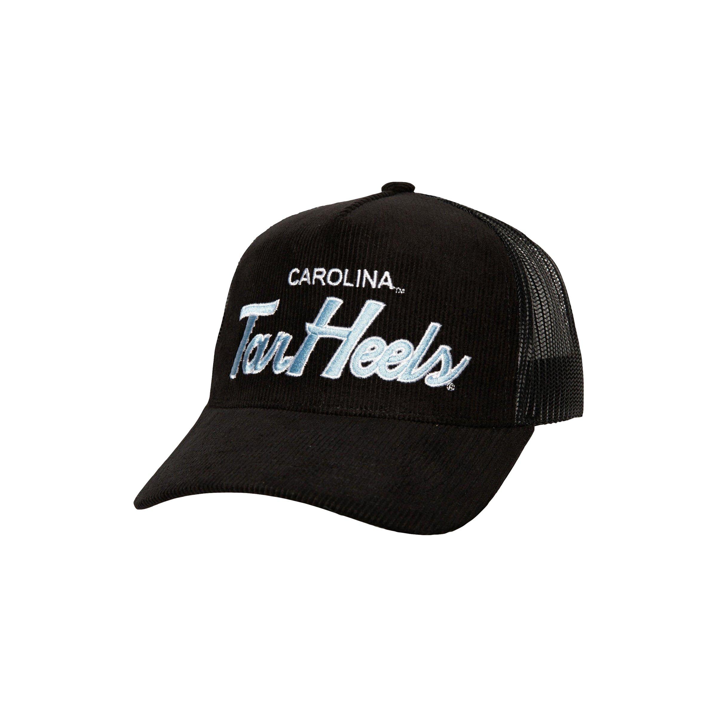 Mitchell &amp; Ness North Carolina Tar Heels Times Up Trucker Snapback - BLACK